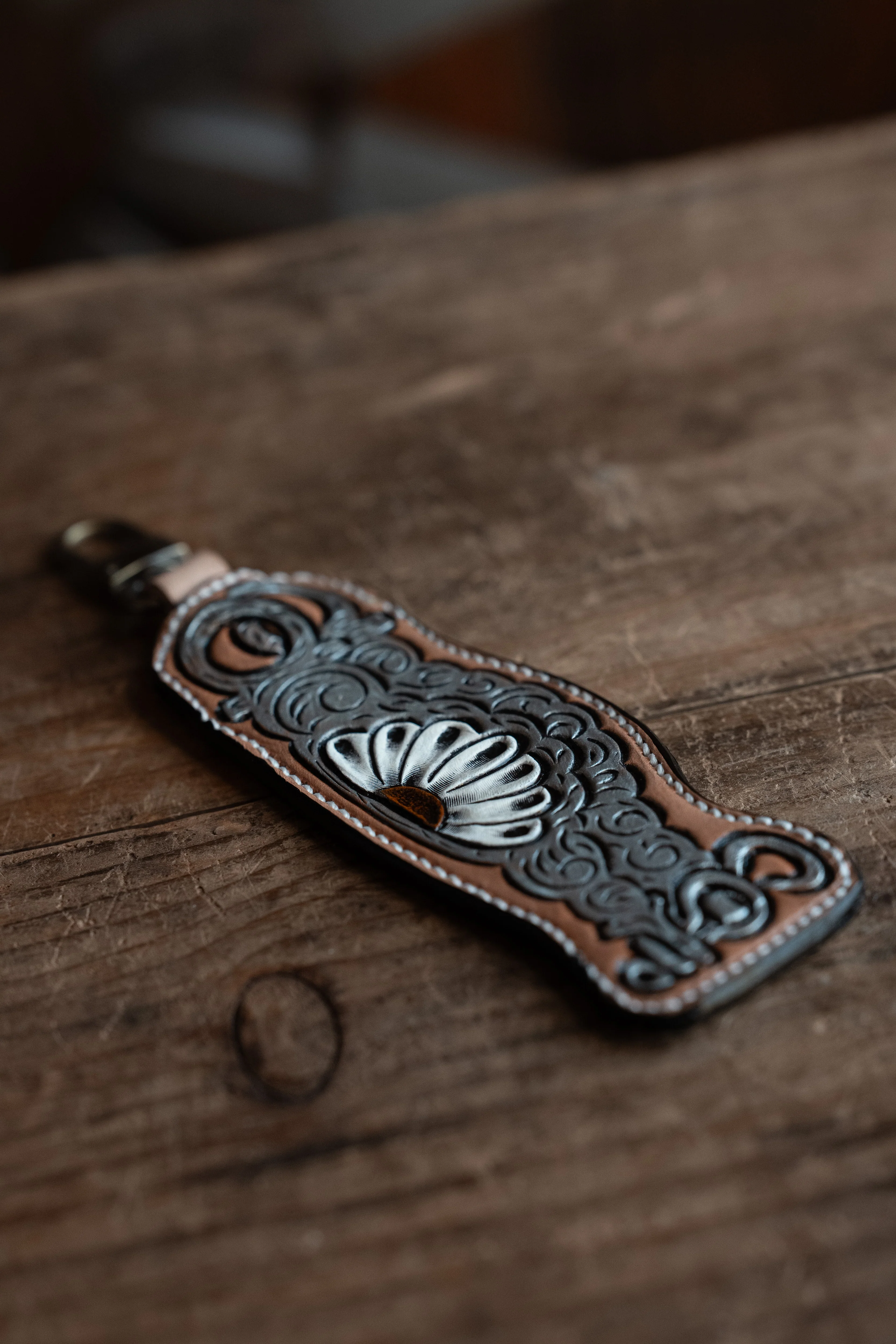 JRW Leather Silver Bits With Daisy Bag Charm - Image 3