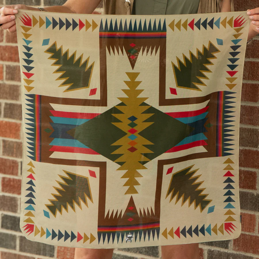 Cross Me Bandana- Tan