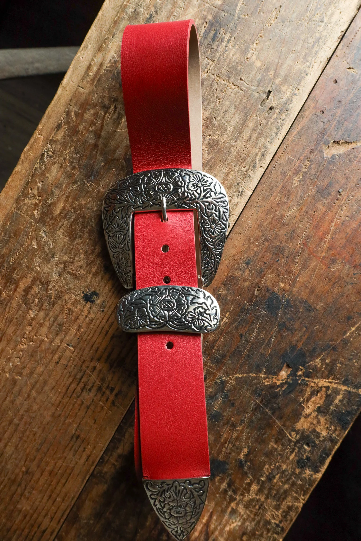STREETS AHEAD BIG BUCKLE BELT- RED - Image 6