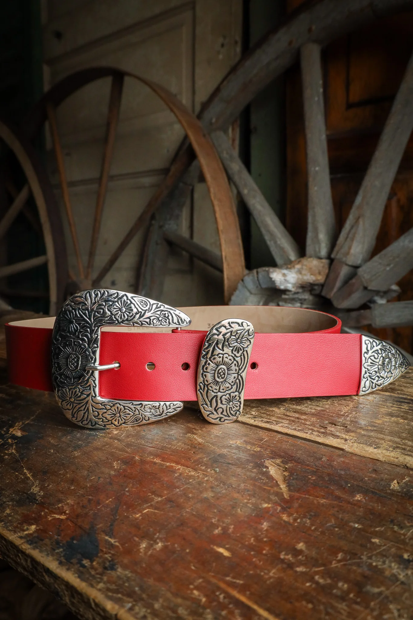 STREETS AHEAD BIG BUCKLE BELT- RED - Image 7