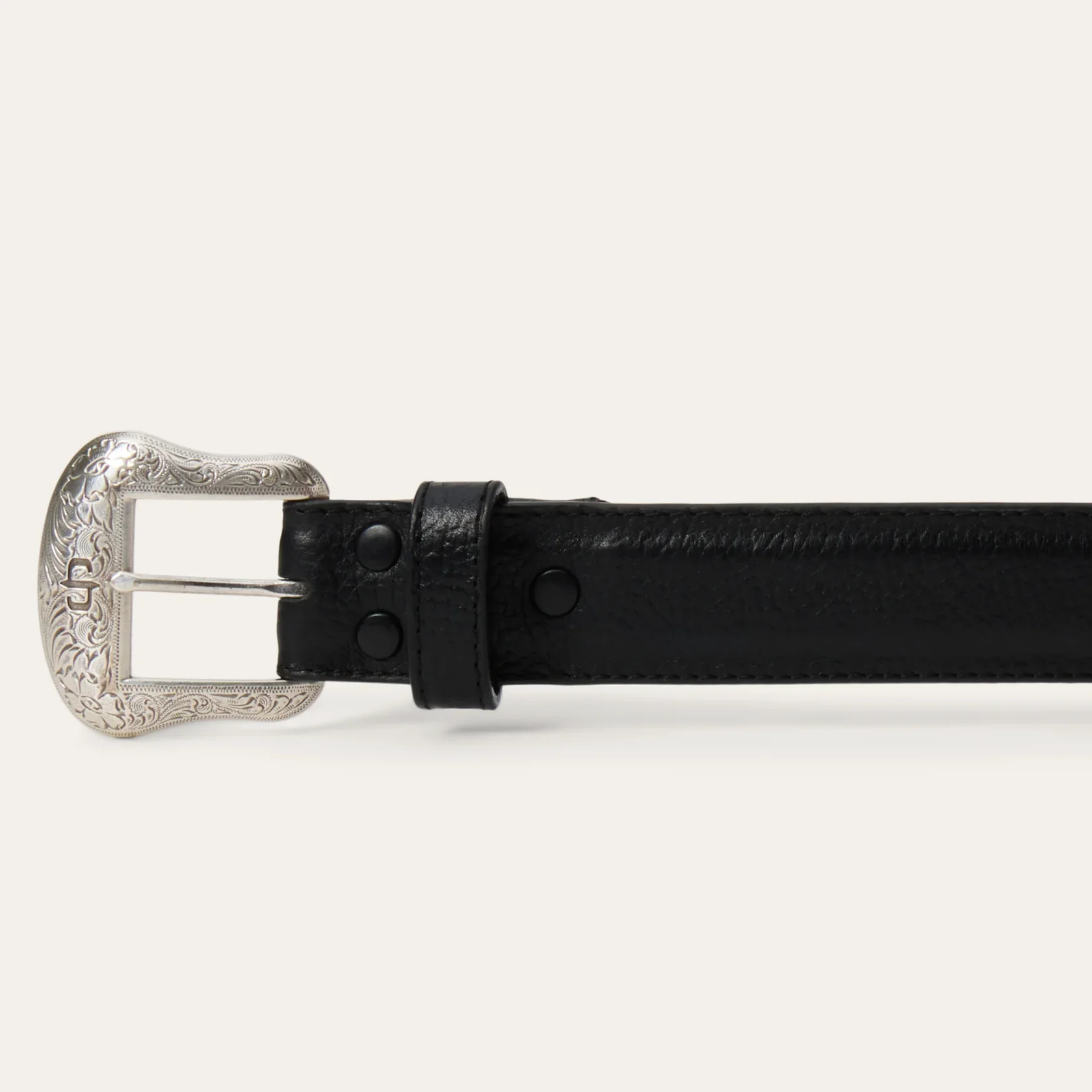 Stetson Bison Leather Concho Belt - Image 2