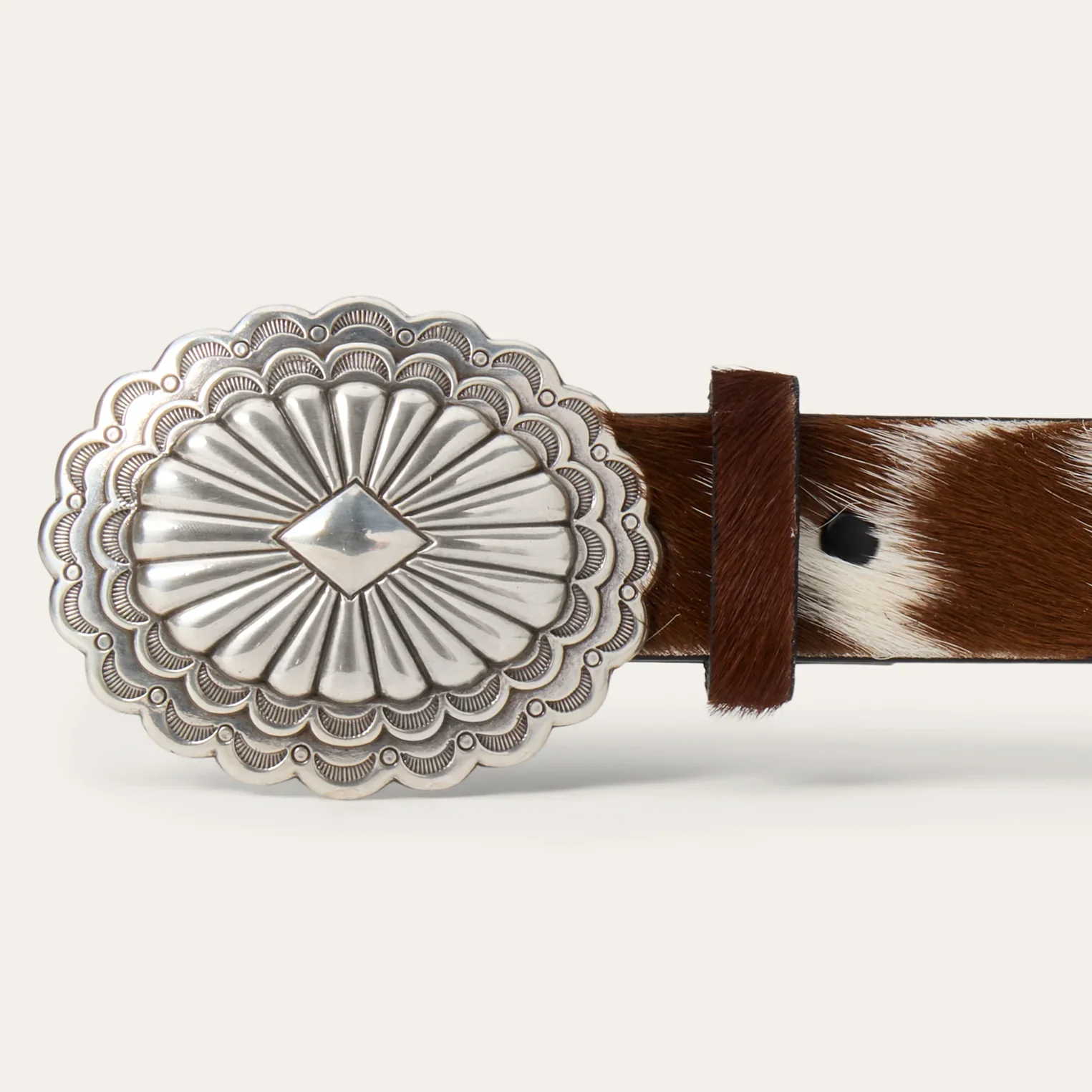 Stetson Hair-On-Hide Southwestern Buckle Belt - Image 4