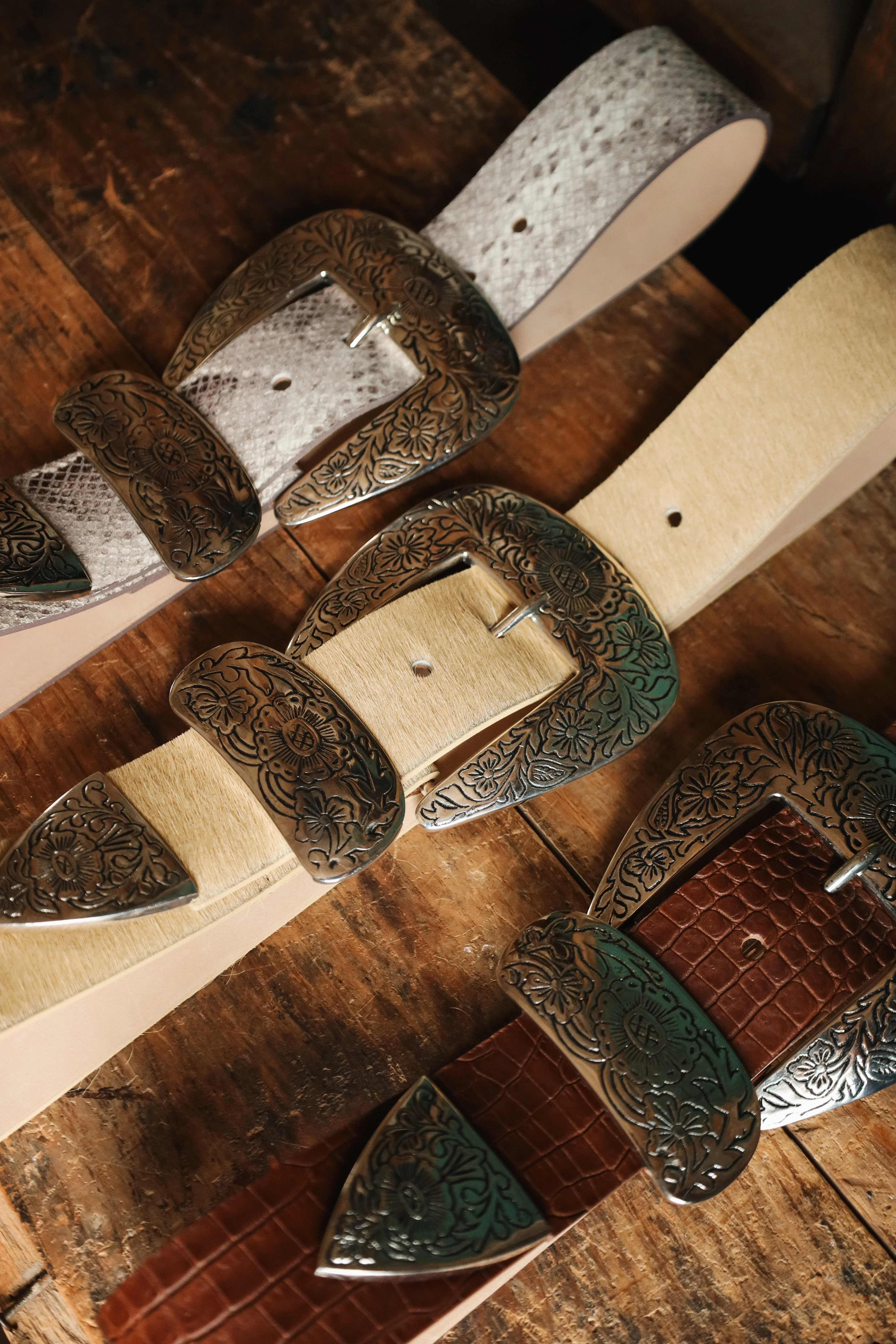 STREETS AHEAD BIG BUCKLE BELT- CROC COGNAC - Image 8