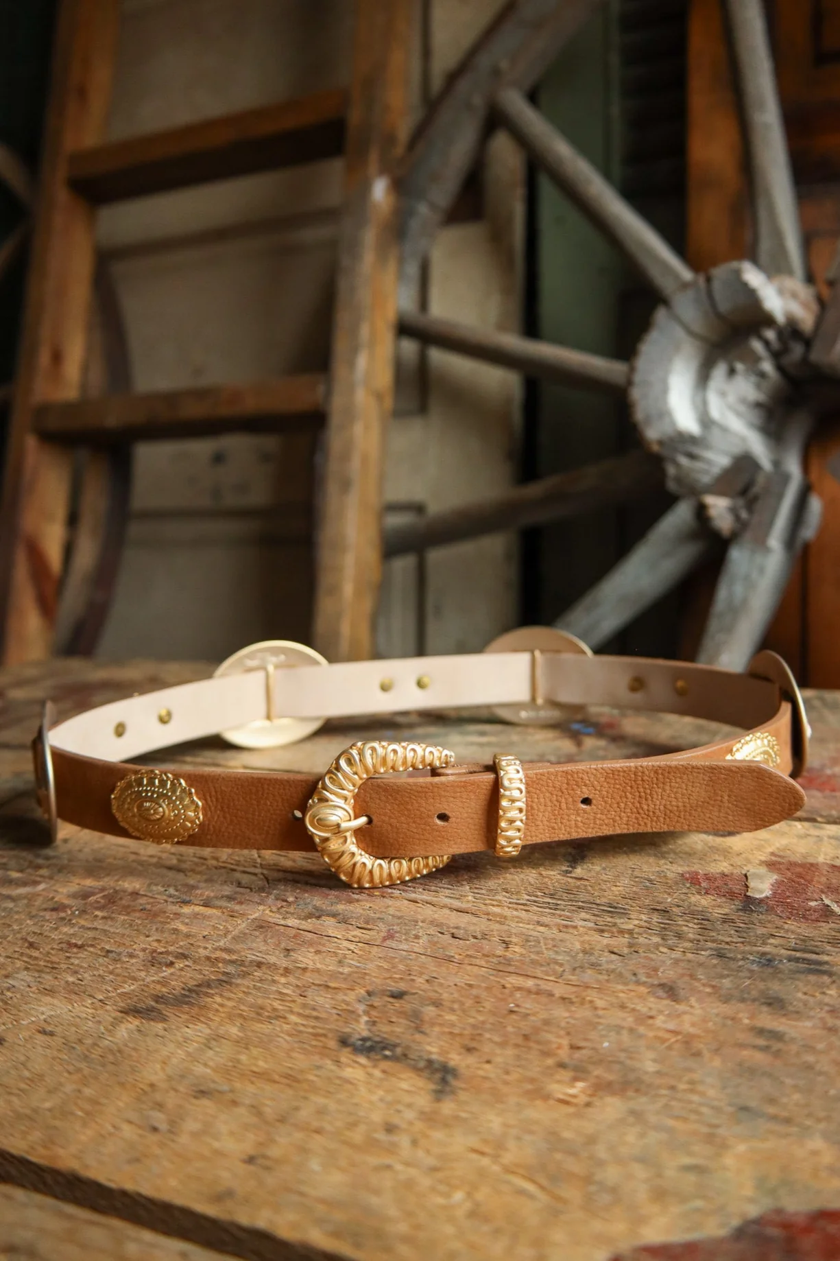Streets Ahead Gold Concho Belt