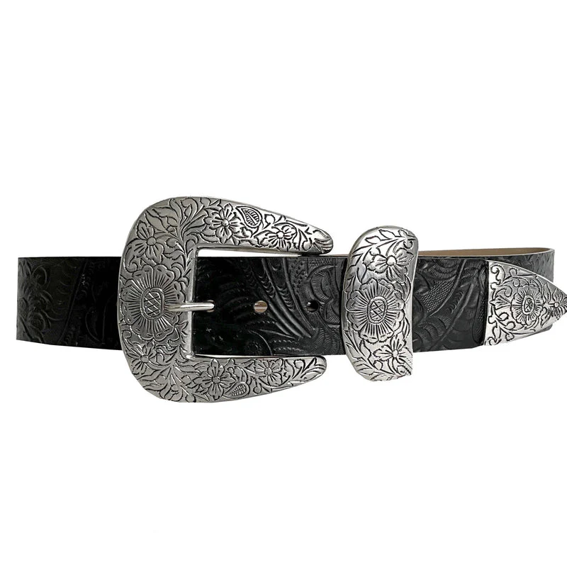 STREETS AHEAD BIG BUCKLE BELT- BLACK - Image 3