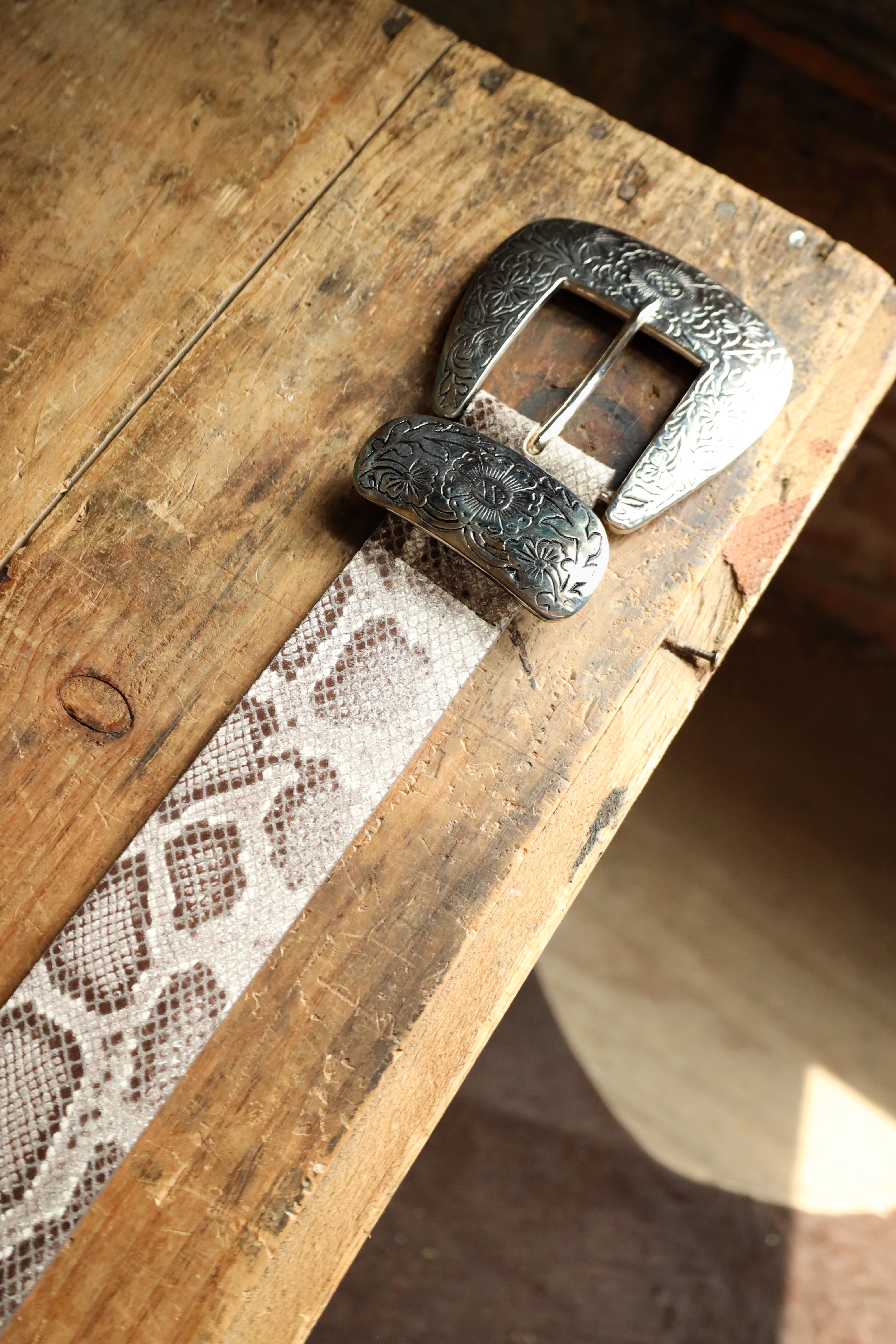 STREETS AHEAD BIG BUCKLE BELT- PYTHON - Image 2