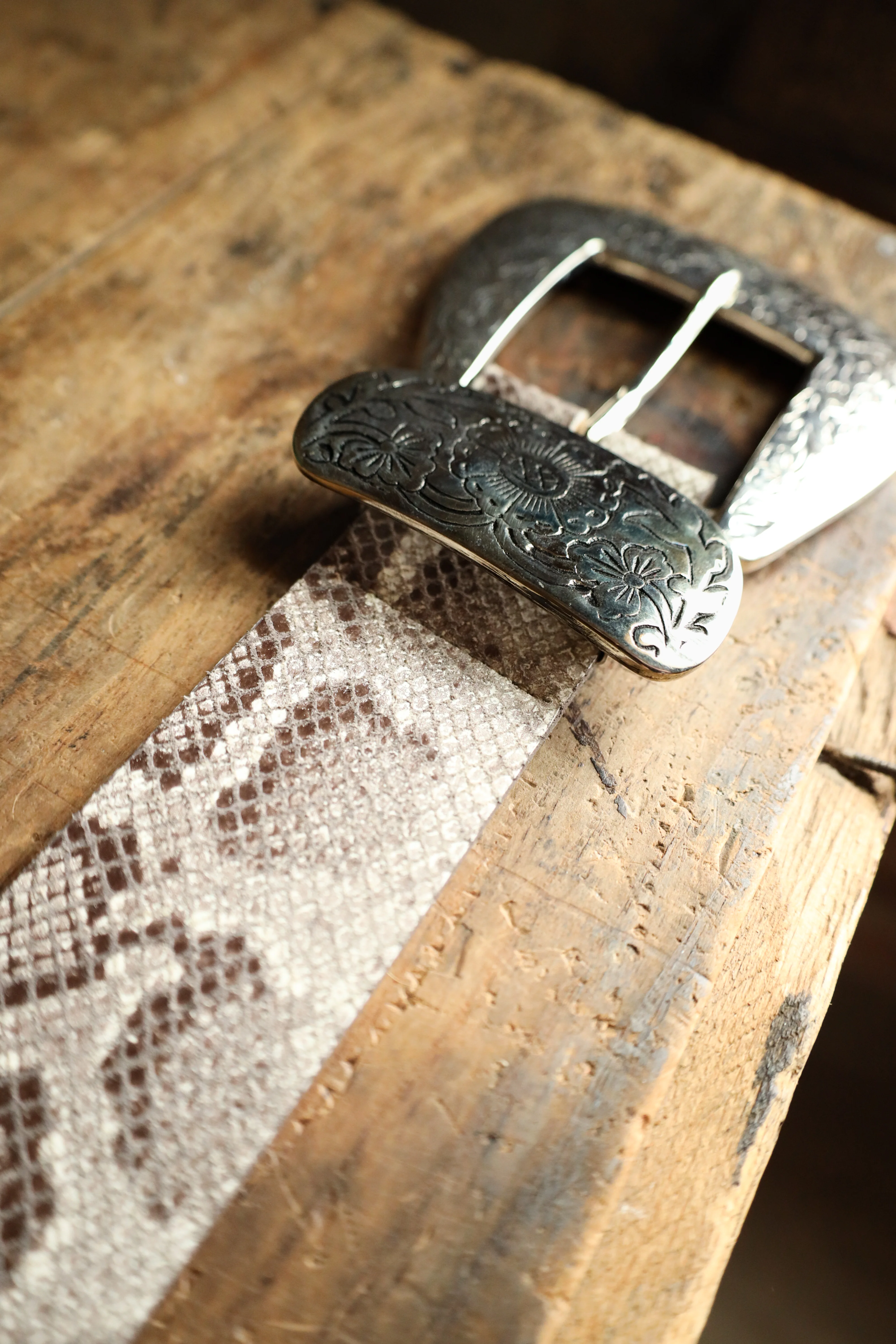 STREETS AHEAD BIG BUCKLE BELT- PYTHON - Image 4