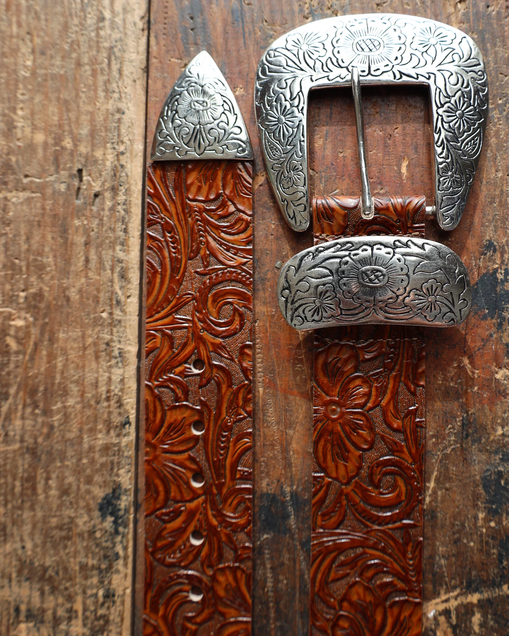 STREETS AHEAD BIG BUCKLE BELT- COGNAC - Image 11
