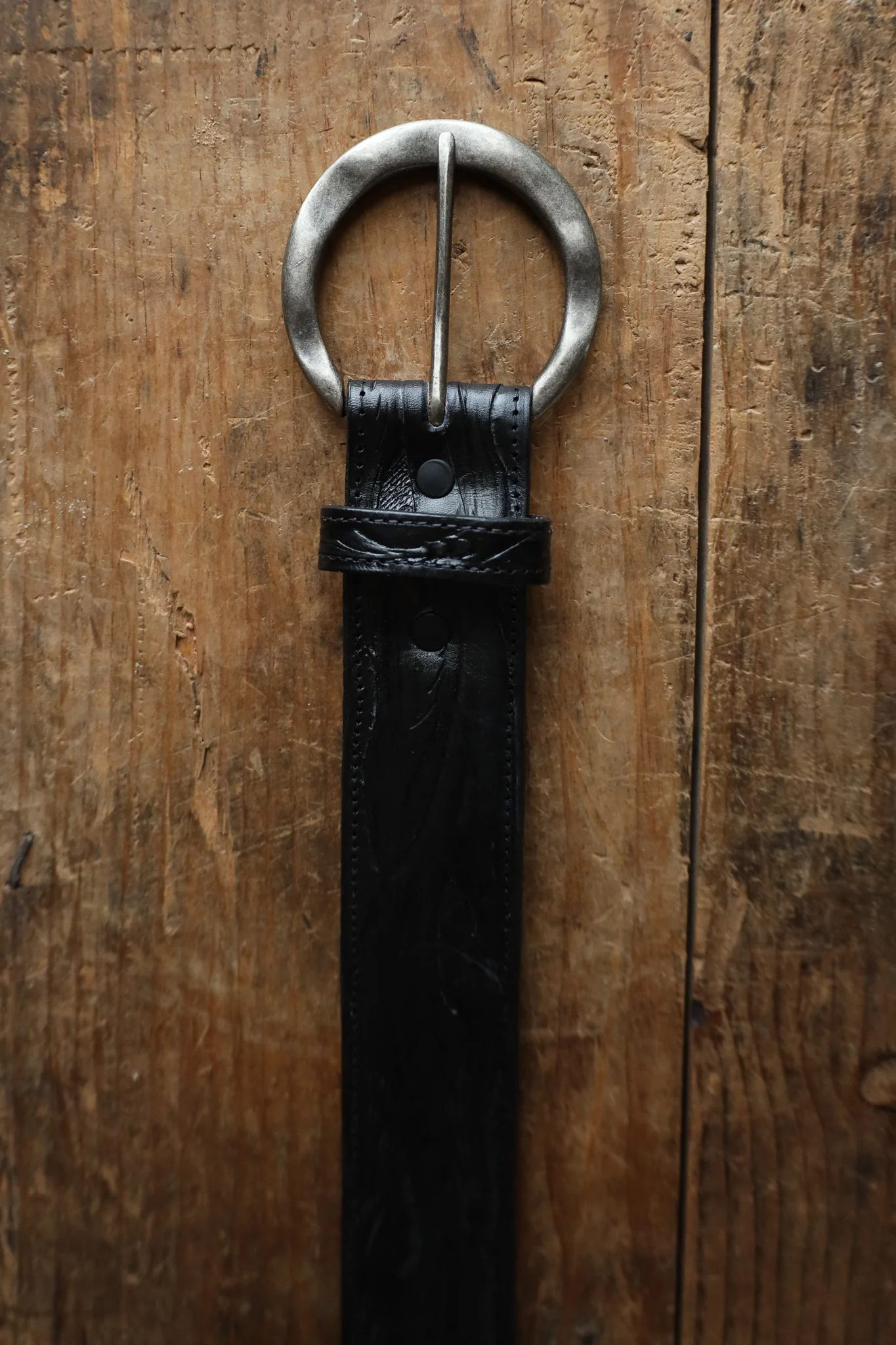 Juan Antonio Tooled Belt- Black - Image 3