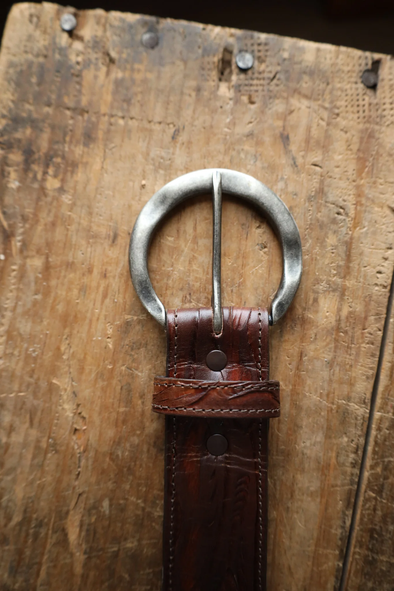 Juan Antonio Tooled Belt- Brown - Image 7