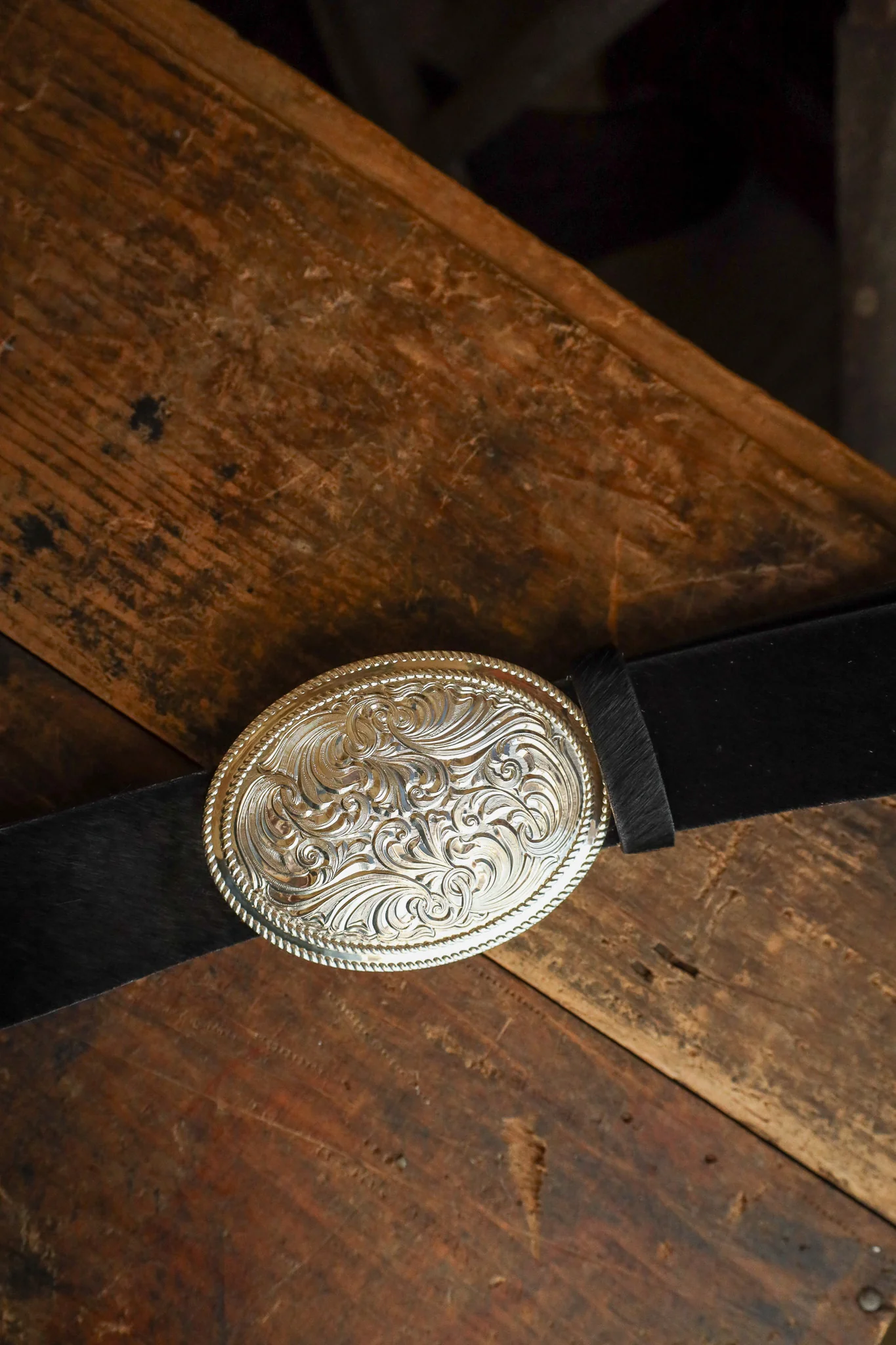Streets Ahead Trophy Buckle Hair On Hide Belt - Image 5