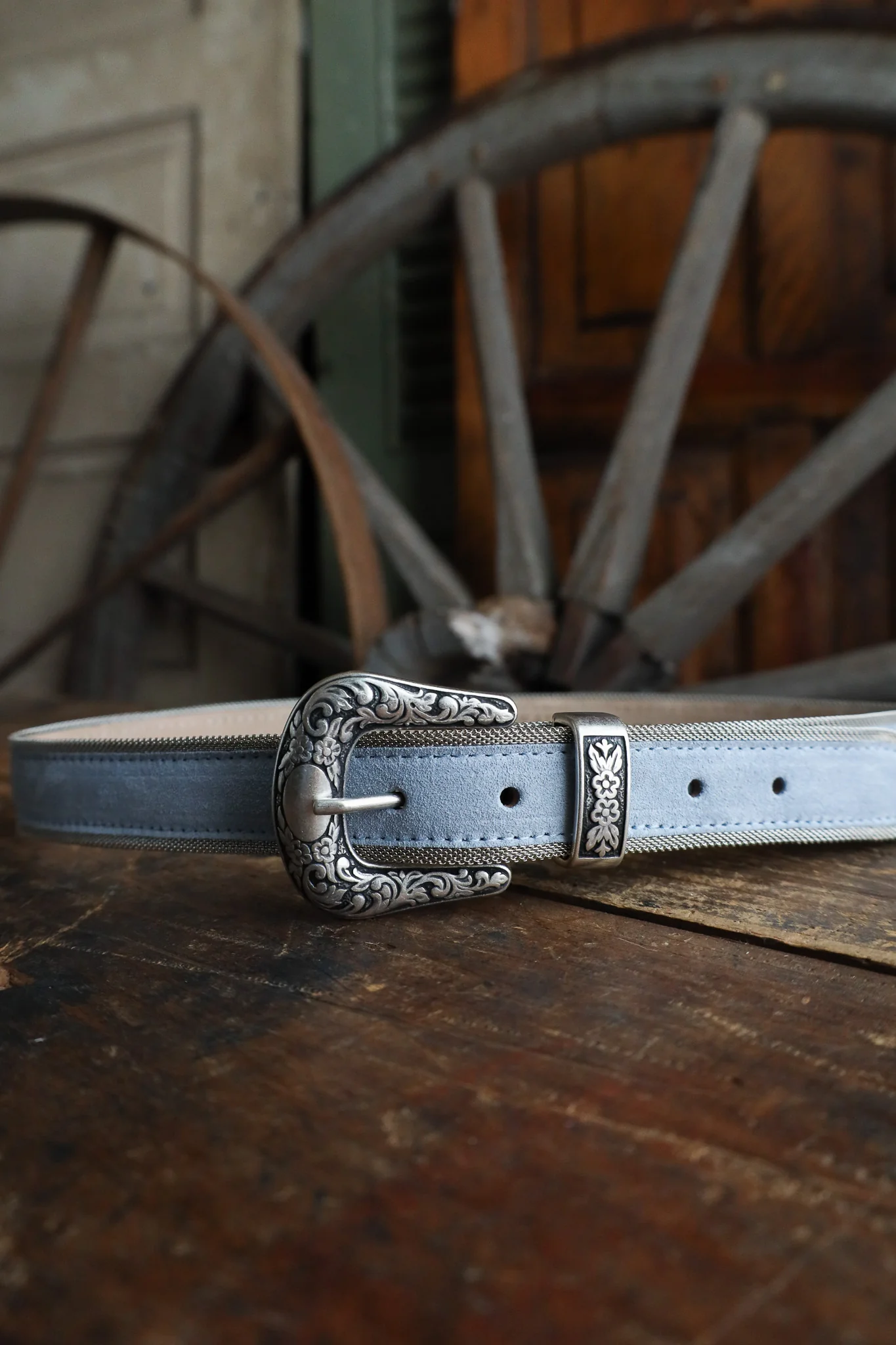Streets Ahead Western Buckle Set With Mesh Trim Belt - Image 10