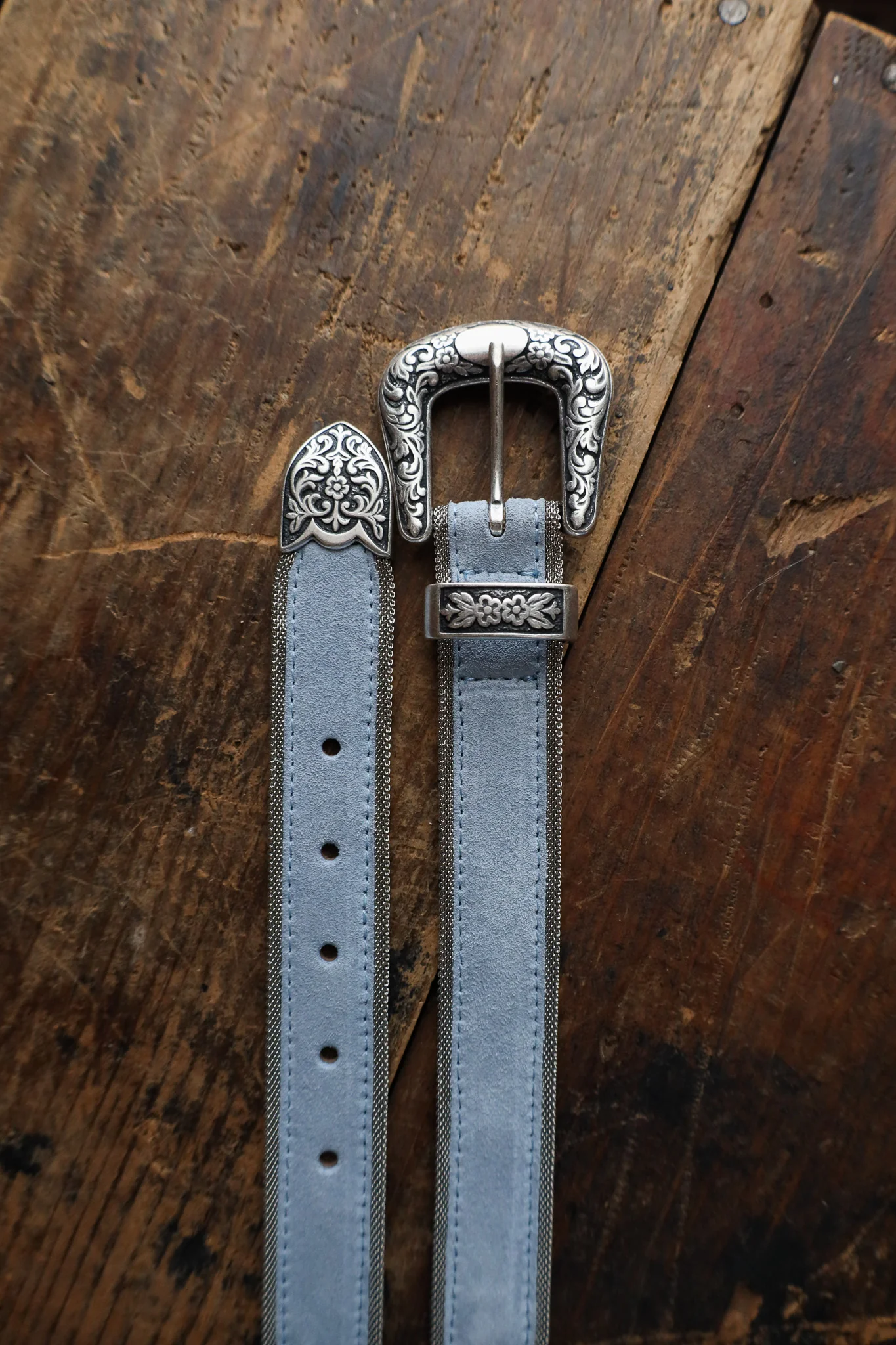 Streets Ahead Western Buckle Set With Mesh Trim Belt - Image 11