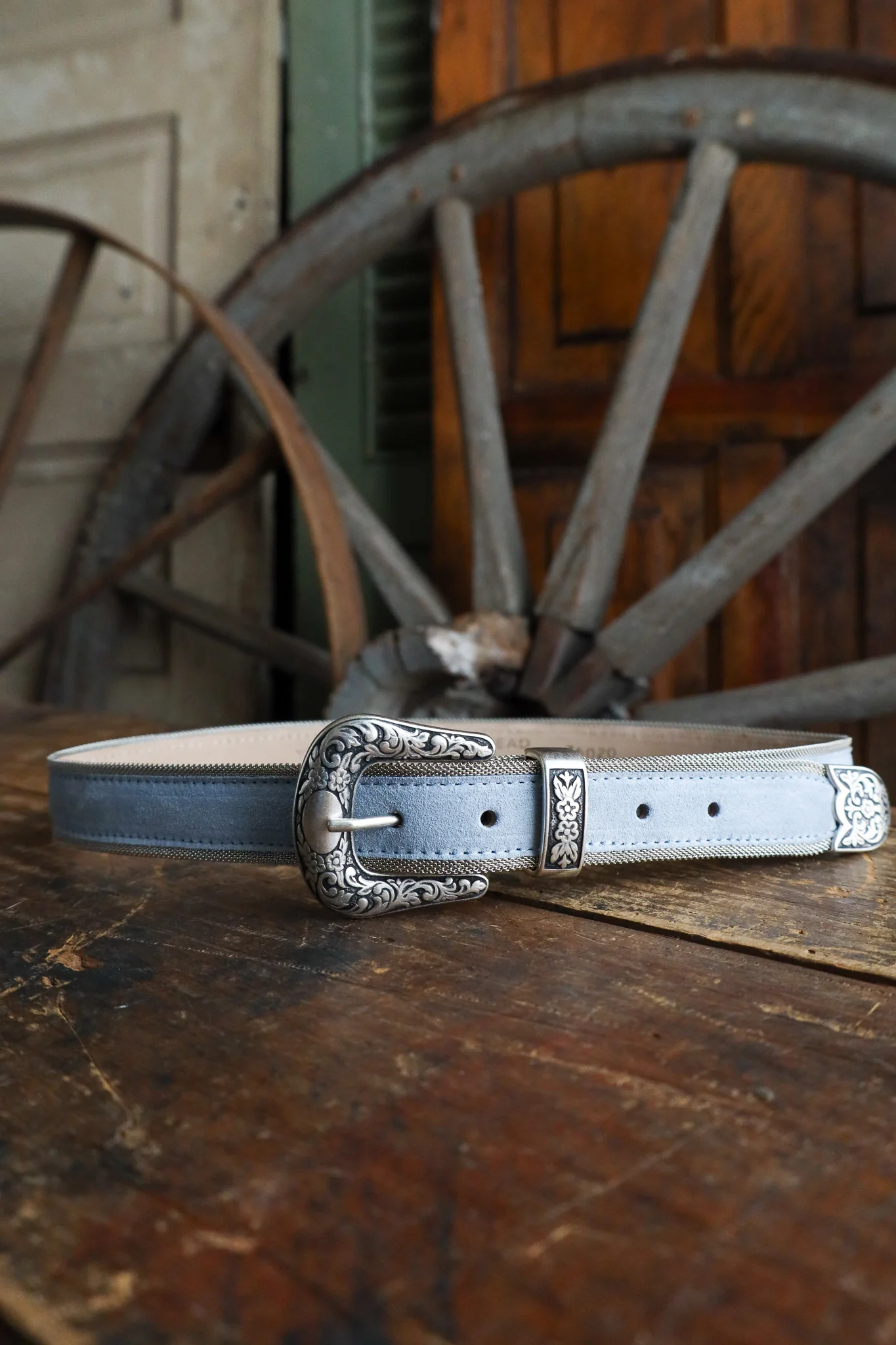 Streets Ahead Western Buckle Set With Mesh Trim Belt - Image 12