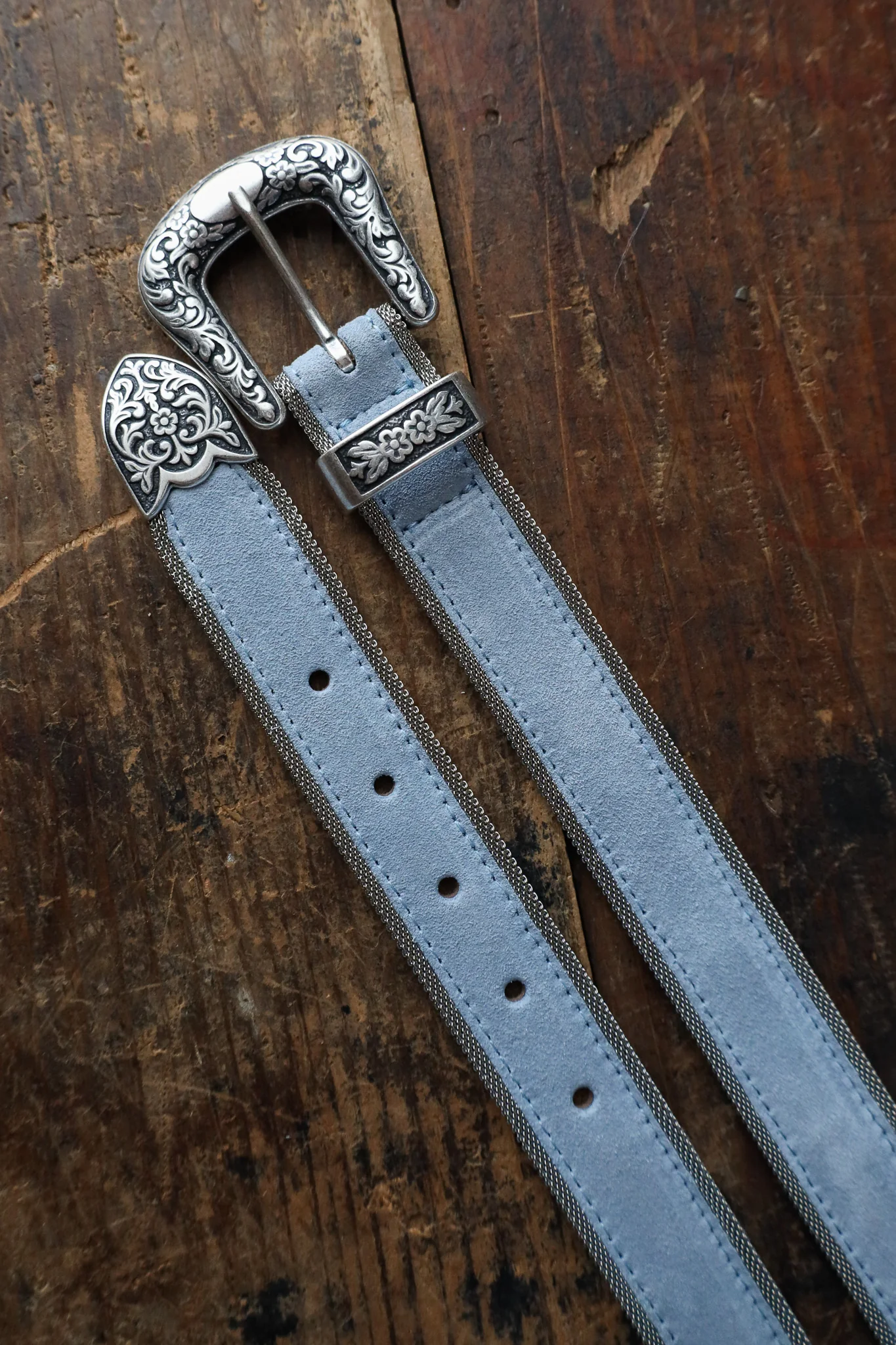Streets Ahead Western Buckle Set With Mesh Trim Belt - Image 5