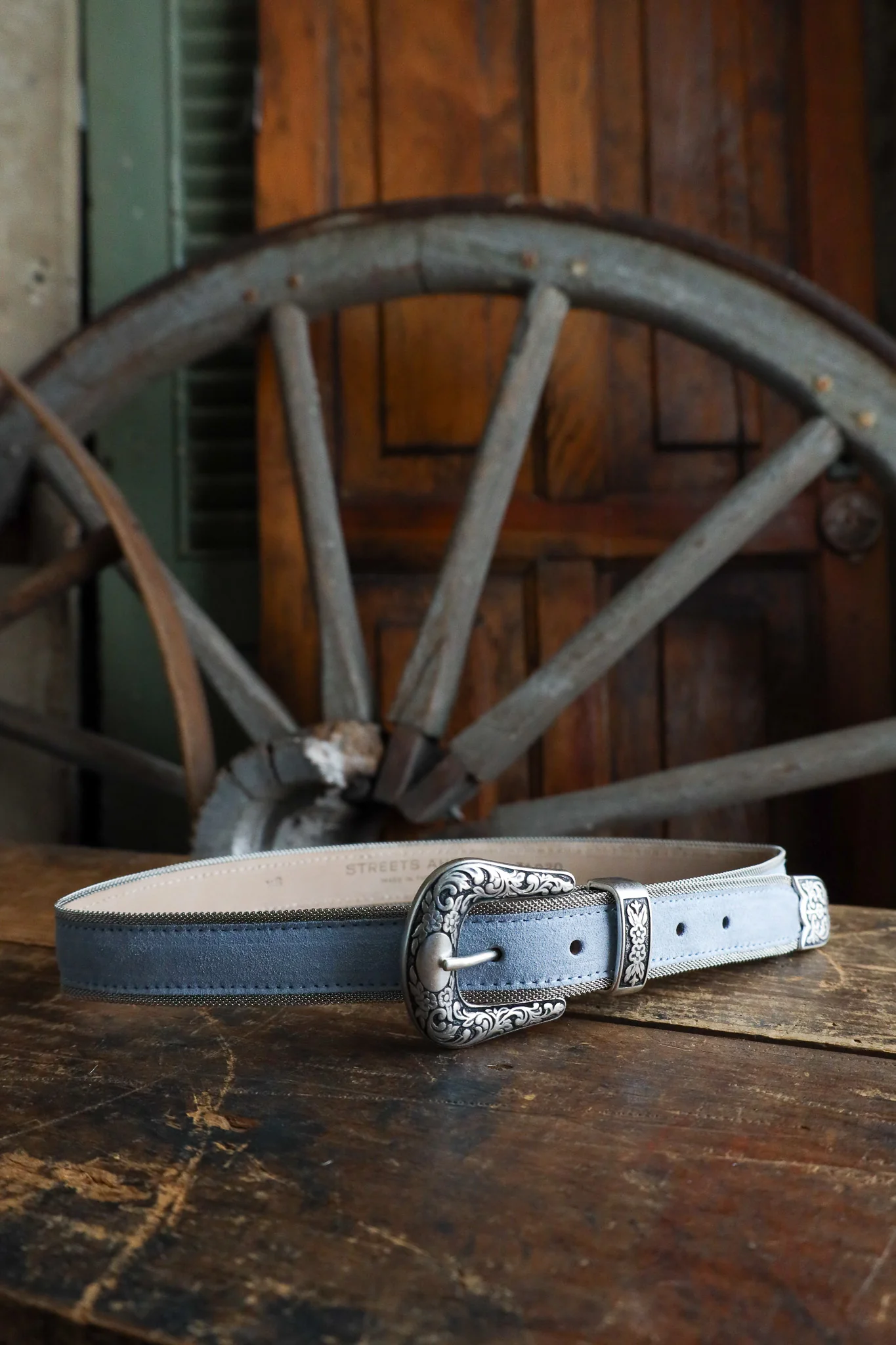 Streets Ahead Western Buckle Set With Mesh Trim Belt - Image 6