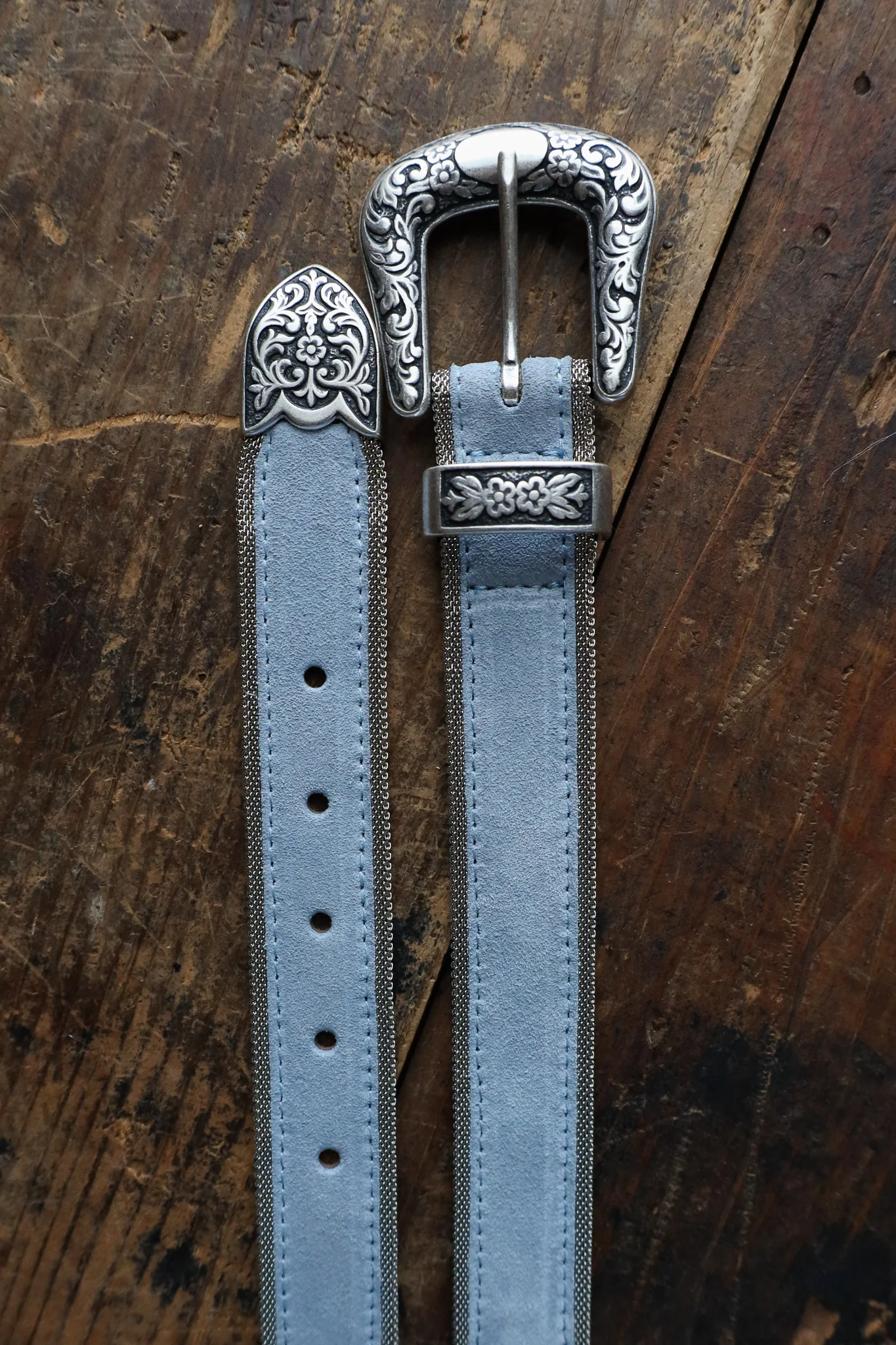 Streets Ahead Western Buckle Set With Mesh Trim Belt - Image 7