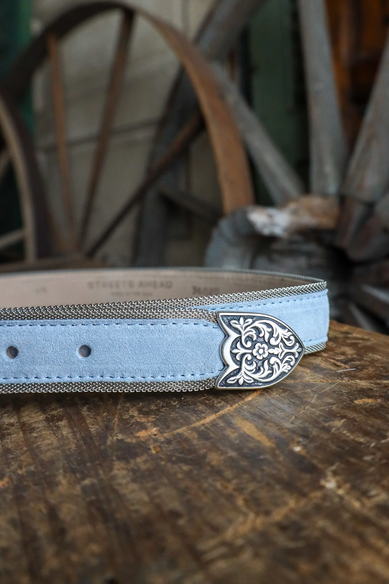 Streets Ahead Western Buckle Set With Mesh Trim Belt - Image 9