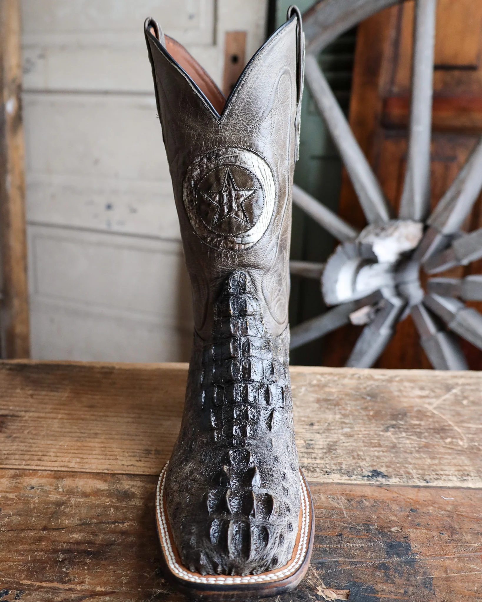 Black Jack Men's Lonestar Hornback Caiman 12" Boot - Image 3