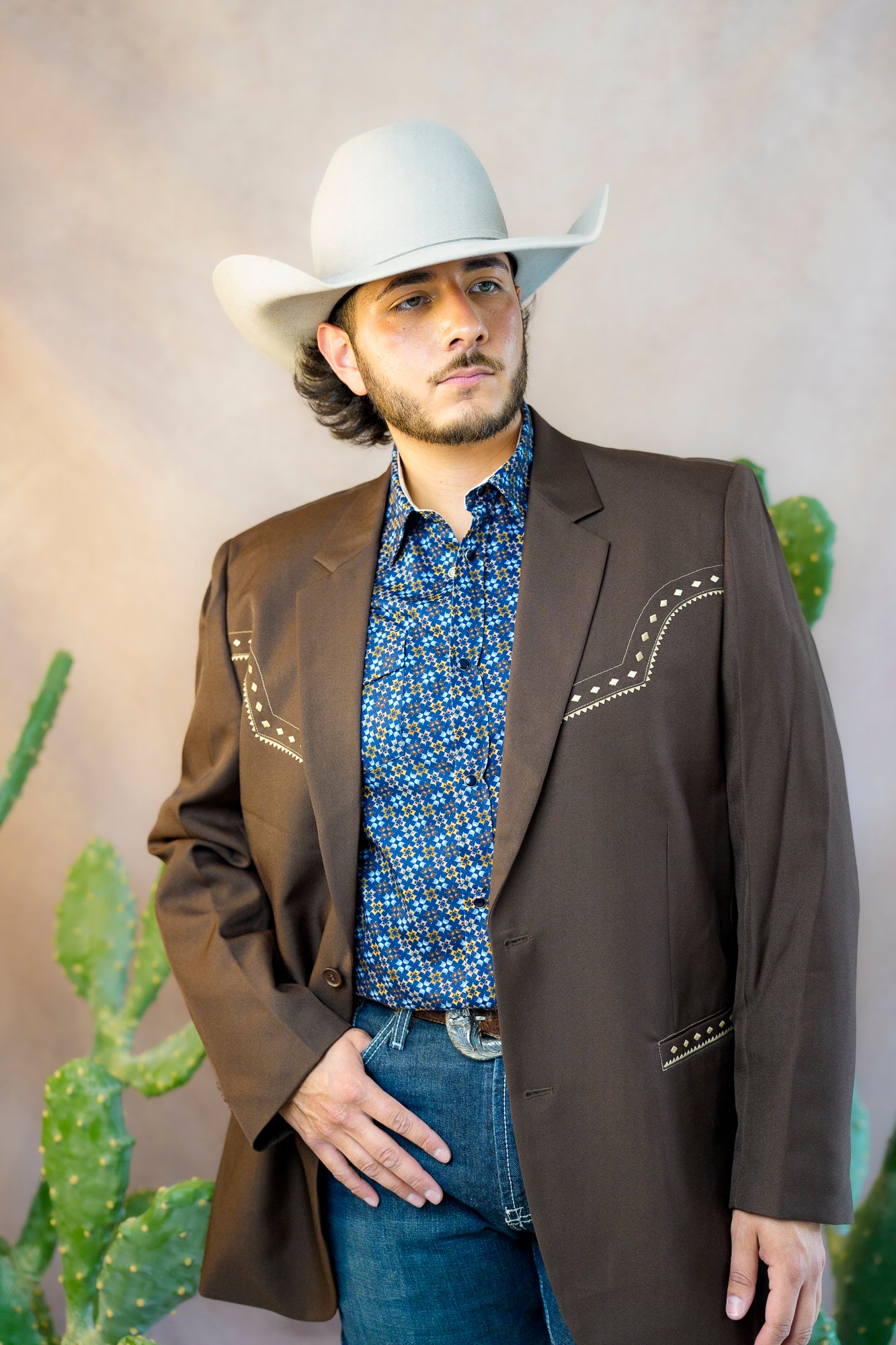 Scully Chocolate Diamond Yoke Blazer - Image 7