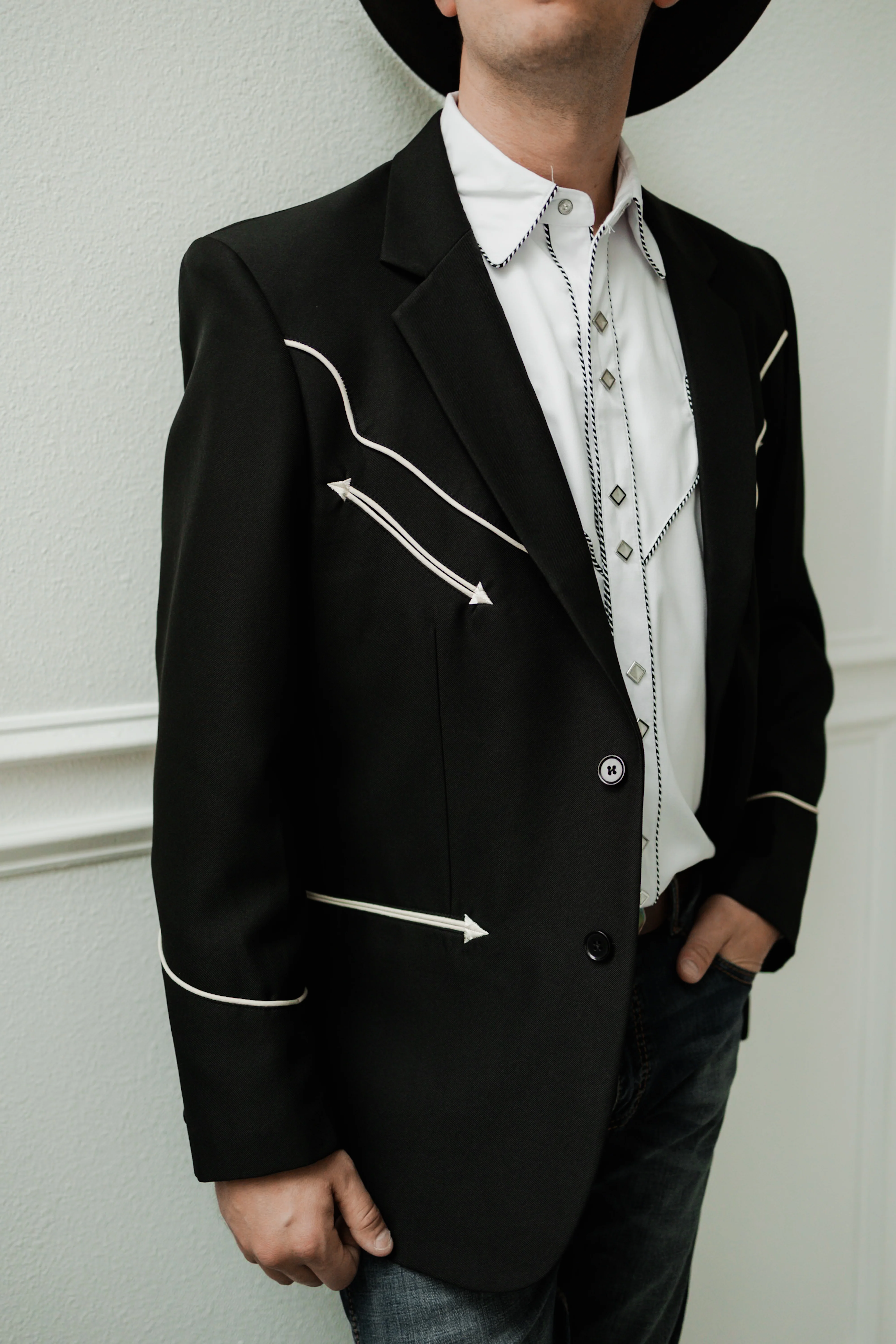 SCULLY MEN'S PIPED BLAZER - Image 7