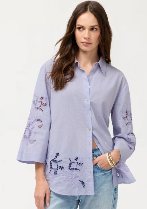 JOHNNY WAS KIMONO SLEEVE SHIRT