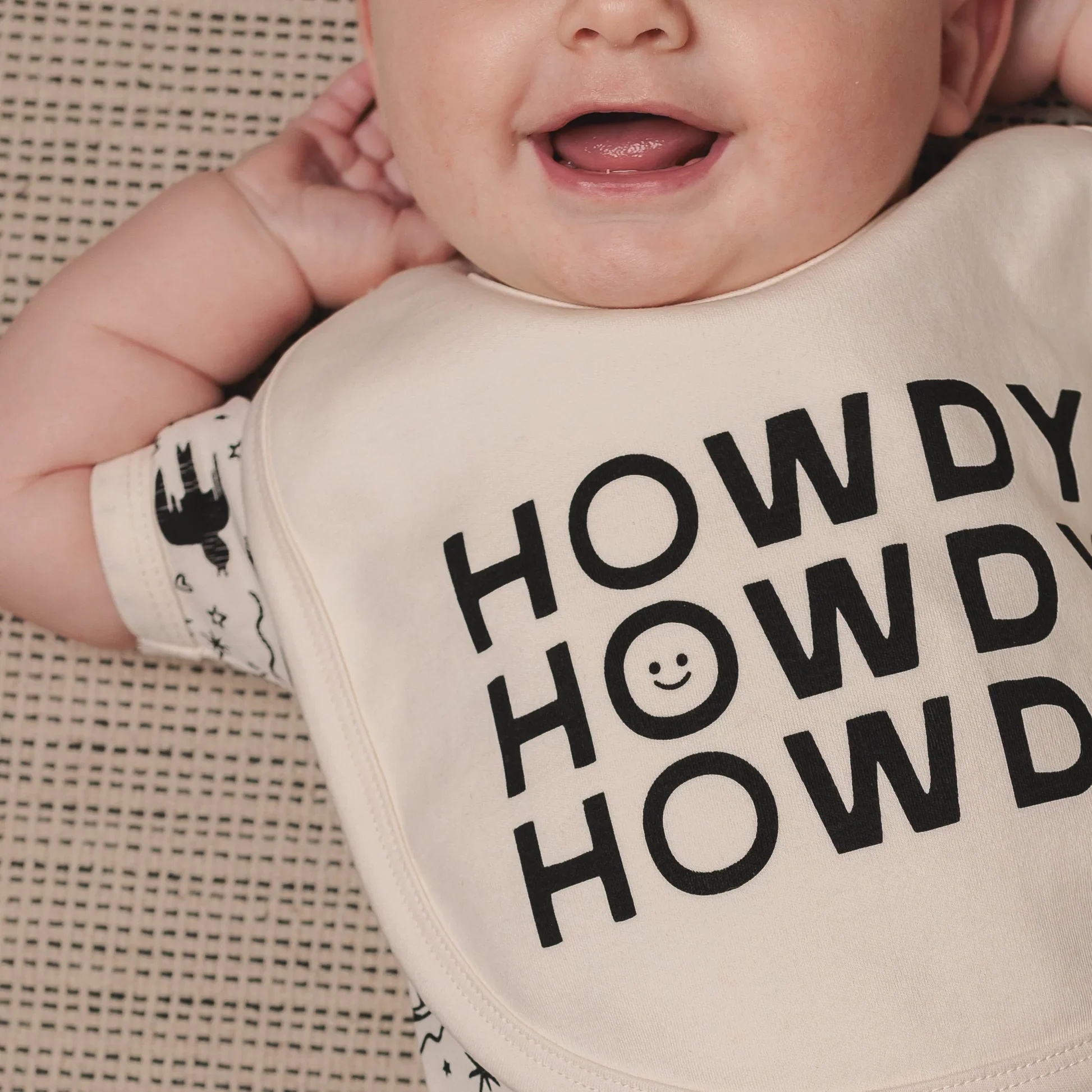 Morgan Lacey Hart Ranch Hand Baby Bodysuit & Bib Set - Image 4