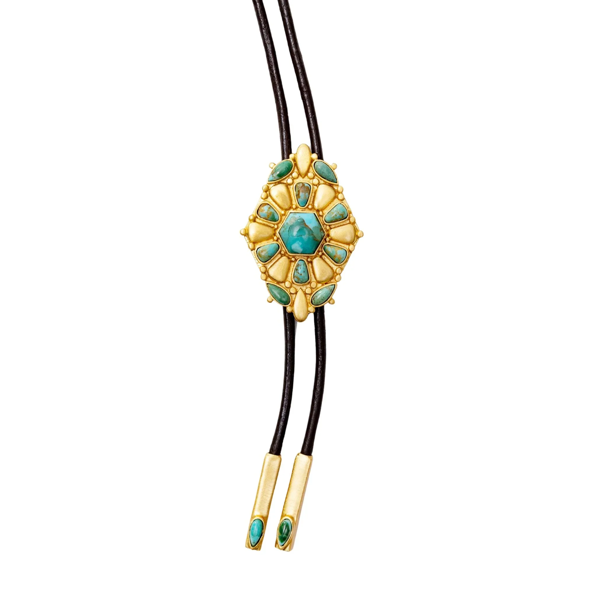 Christina Greene Desert Ridge Turquoise Bolo Tie - Image 3