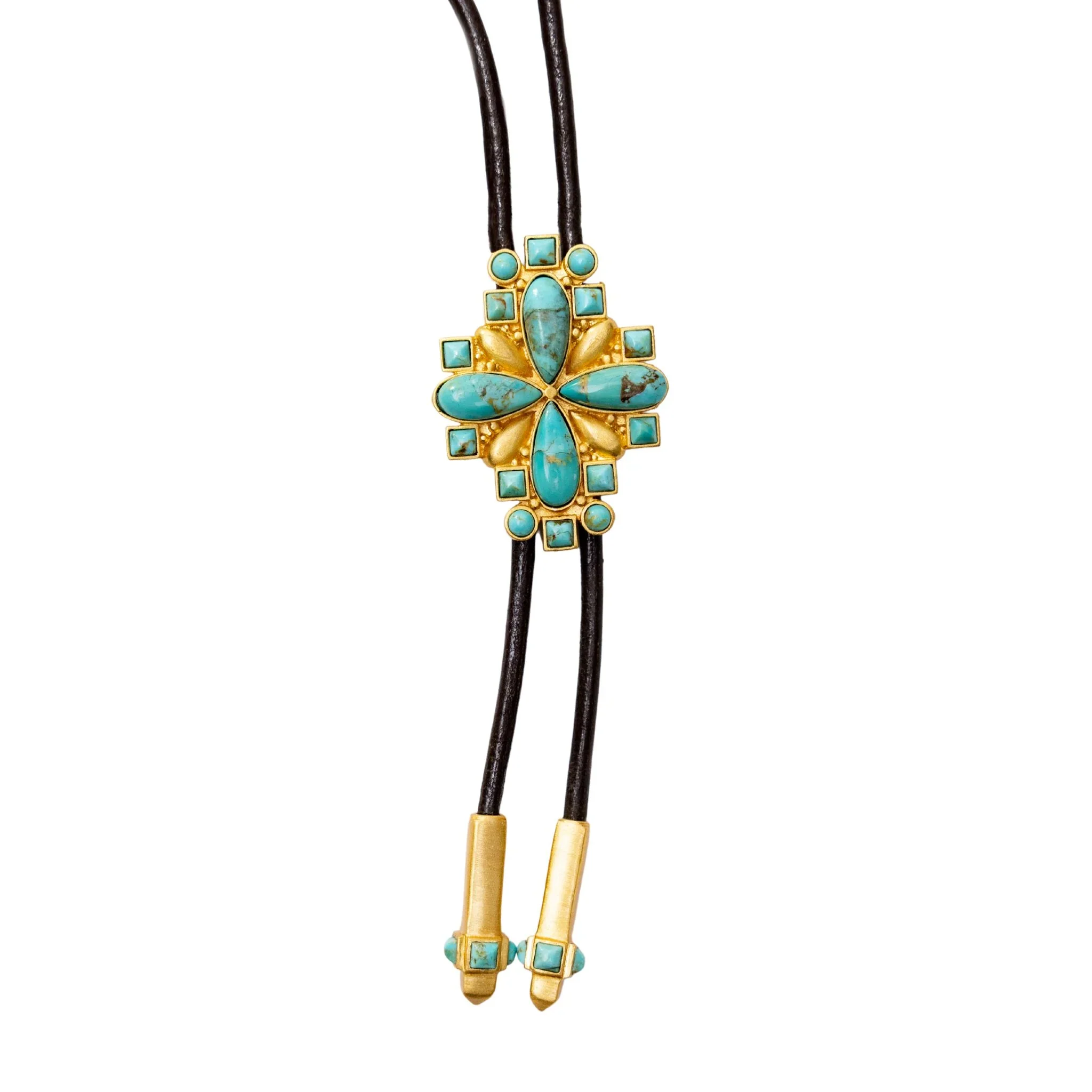 Christina Greene Thunder Creek Turquoise Bolo Tie - Image 3