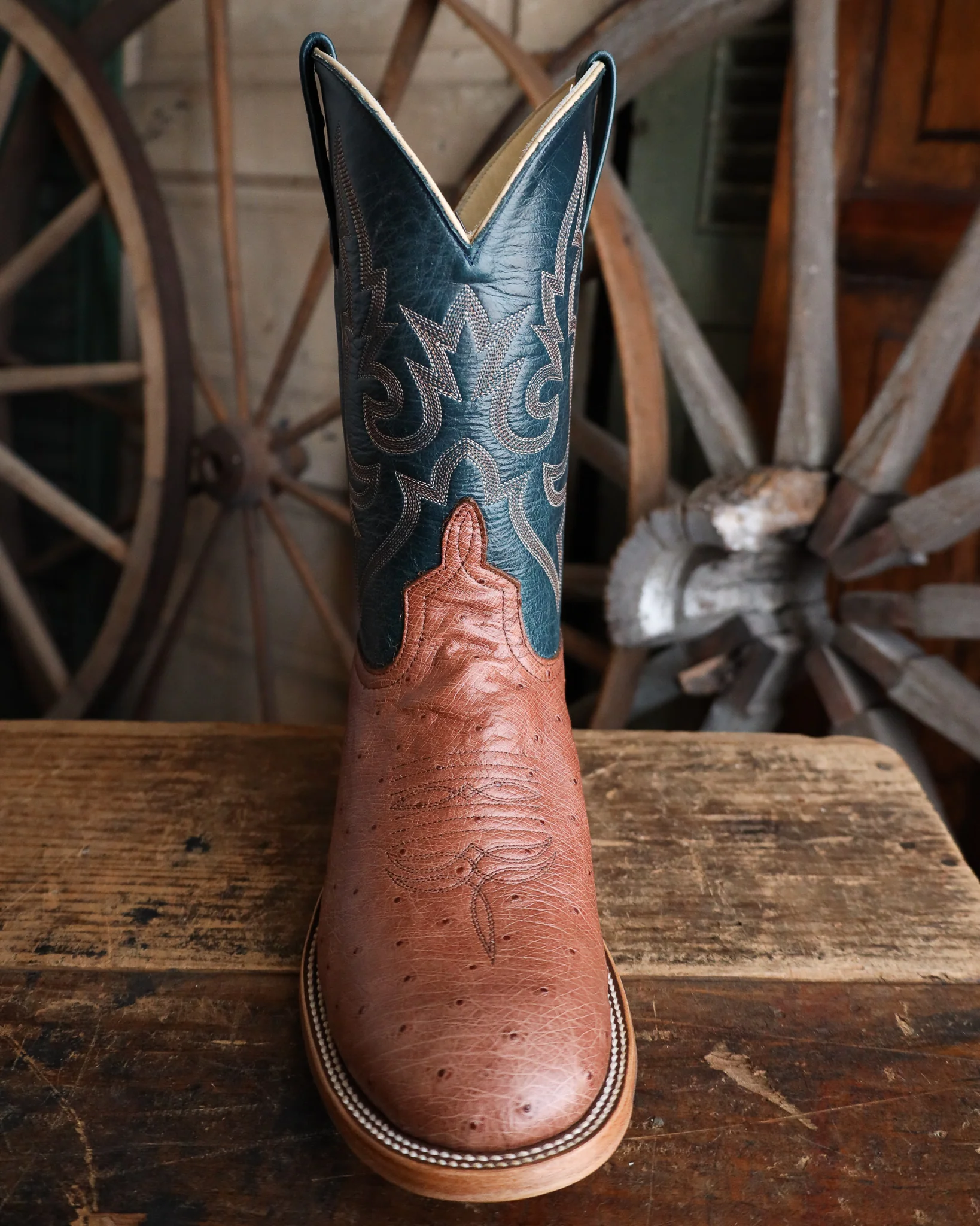 Horse Power Men's Smooth Ostrich Rum 11" Boot - Image 3