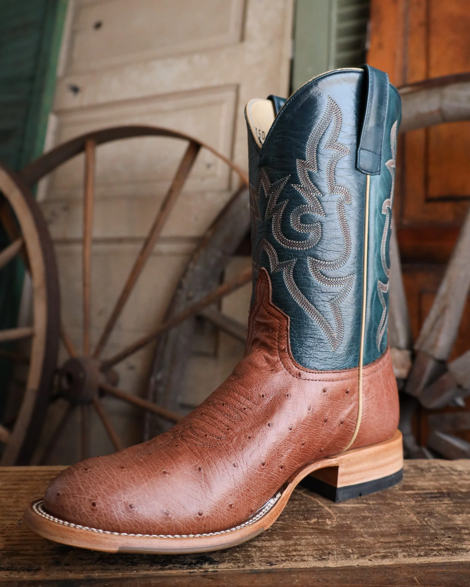 Horse Power Men's Smooth Ostrich Rum 11" Boot - Image 5