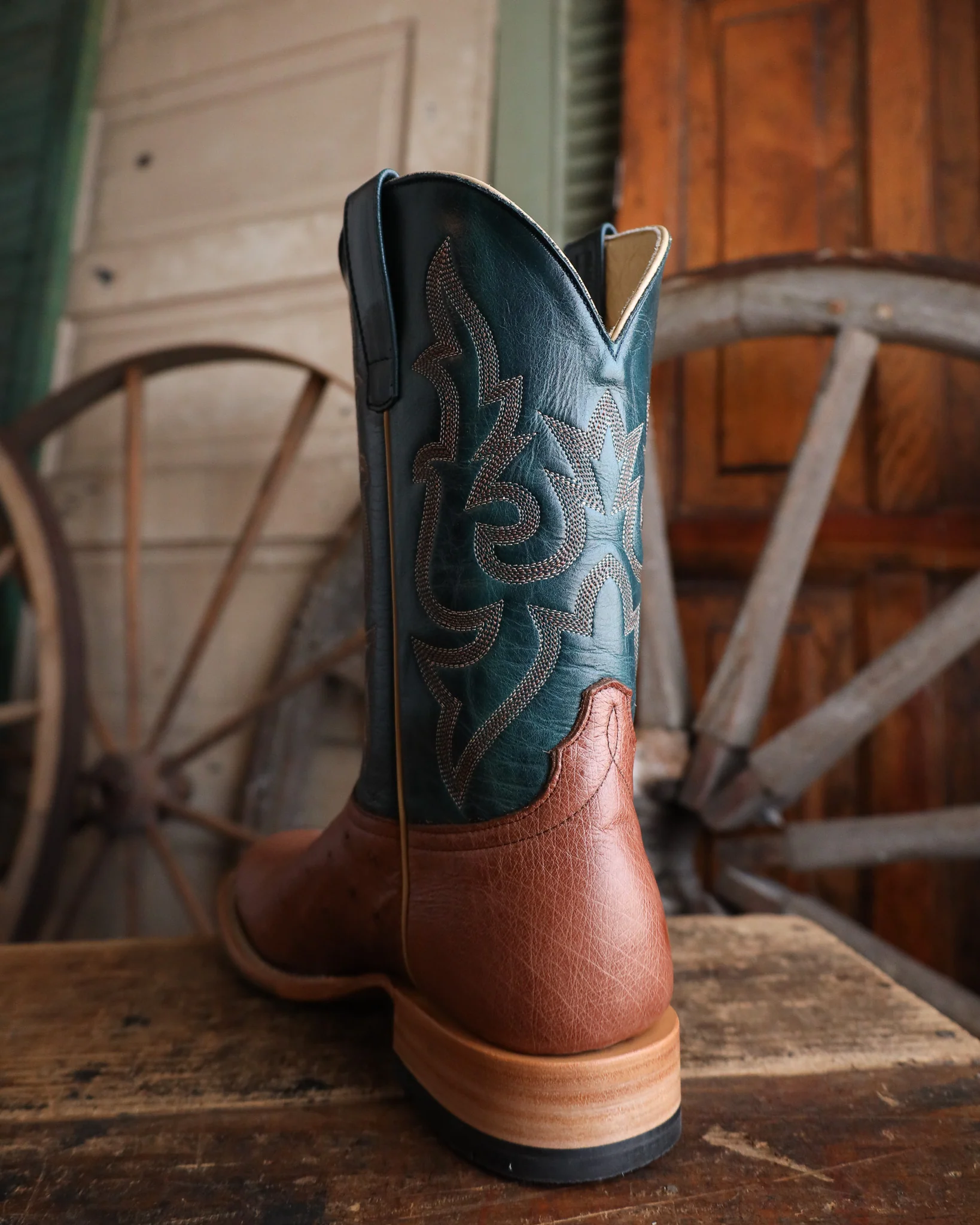 Horse Power Men's Smooth Ostrich Rum 11" Boot - Image 6