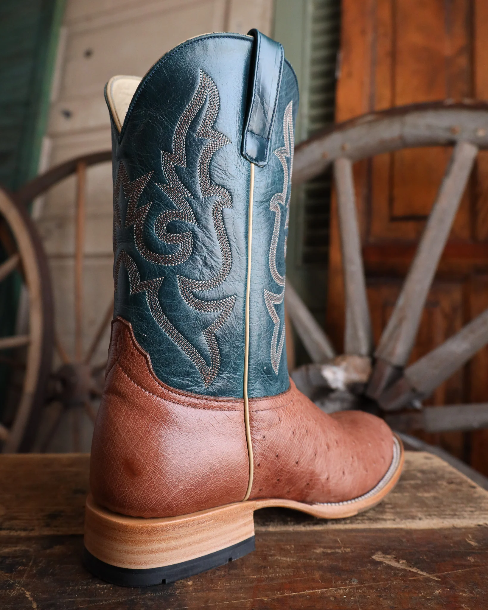 Horse Power Men's Smooth Ostrich Rum 11" Boot - Image 7