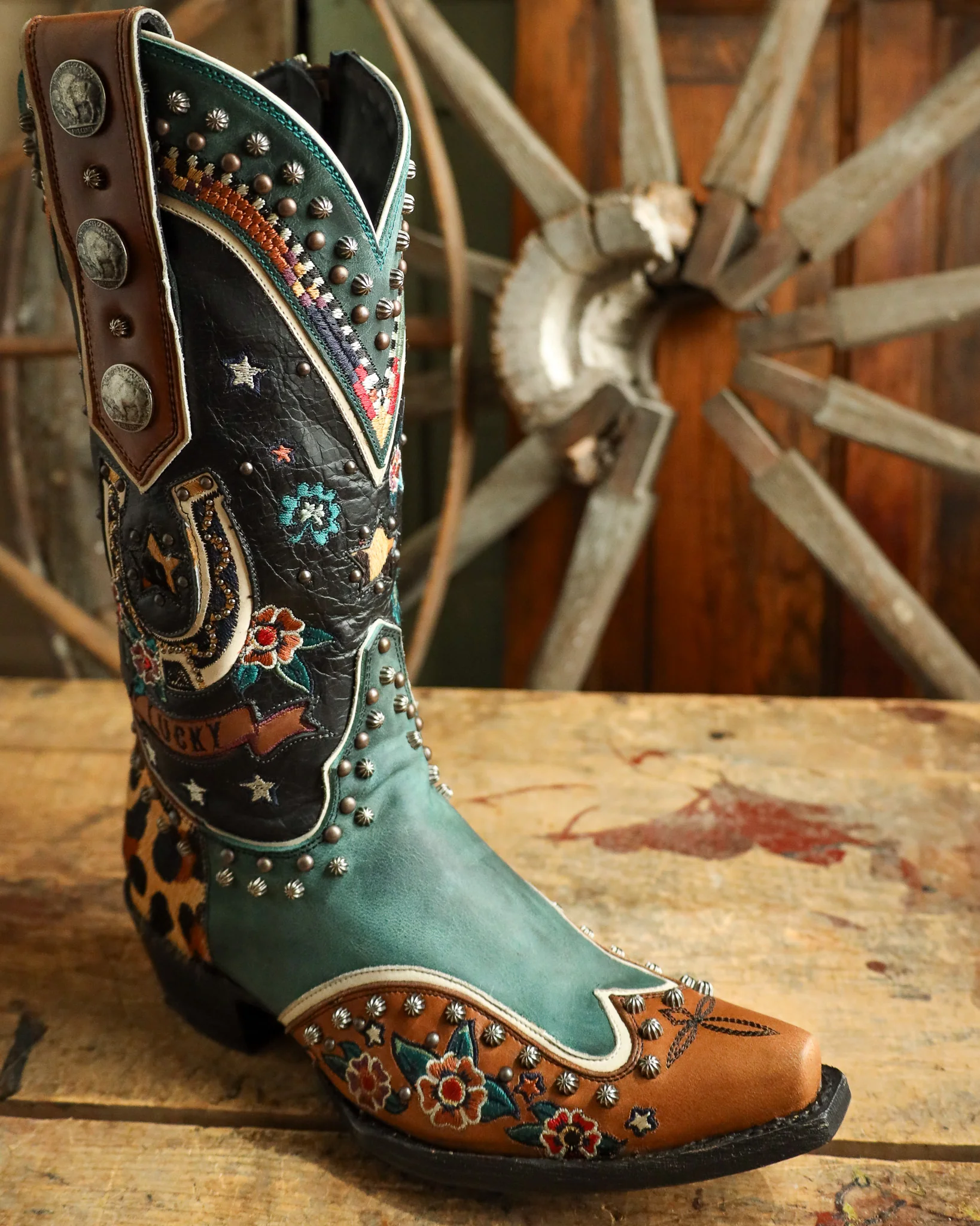 Double D By Old Gringo Women's Lucky You 12" Boot - Image 4