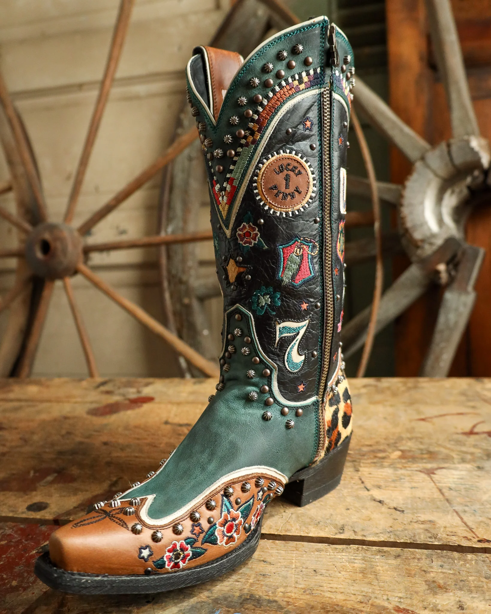 Double D By Old Gringo Women's Lucky You 12" Boot - Image 8