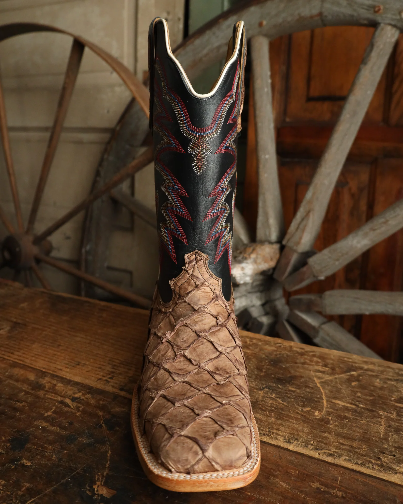 R. Watson Men's Pirarucu Oatmeal 13" Boot - Image 3