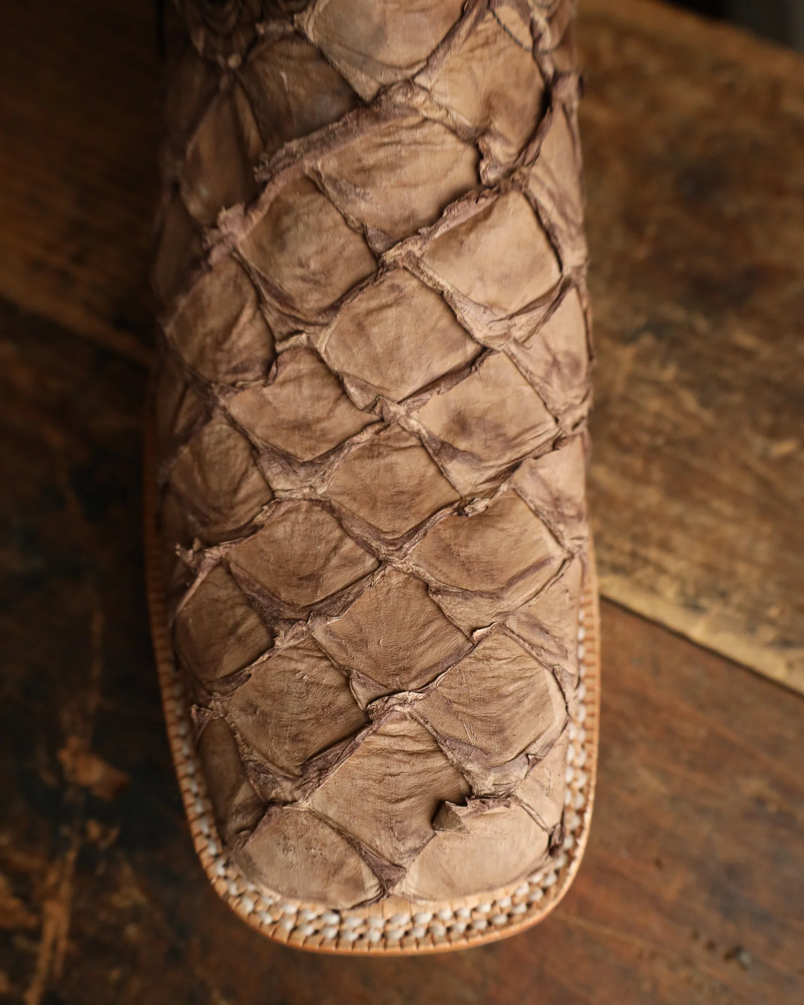 R. Watson Men's Pirarucu Oatmeal 13" Boot - Image 4