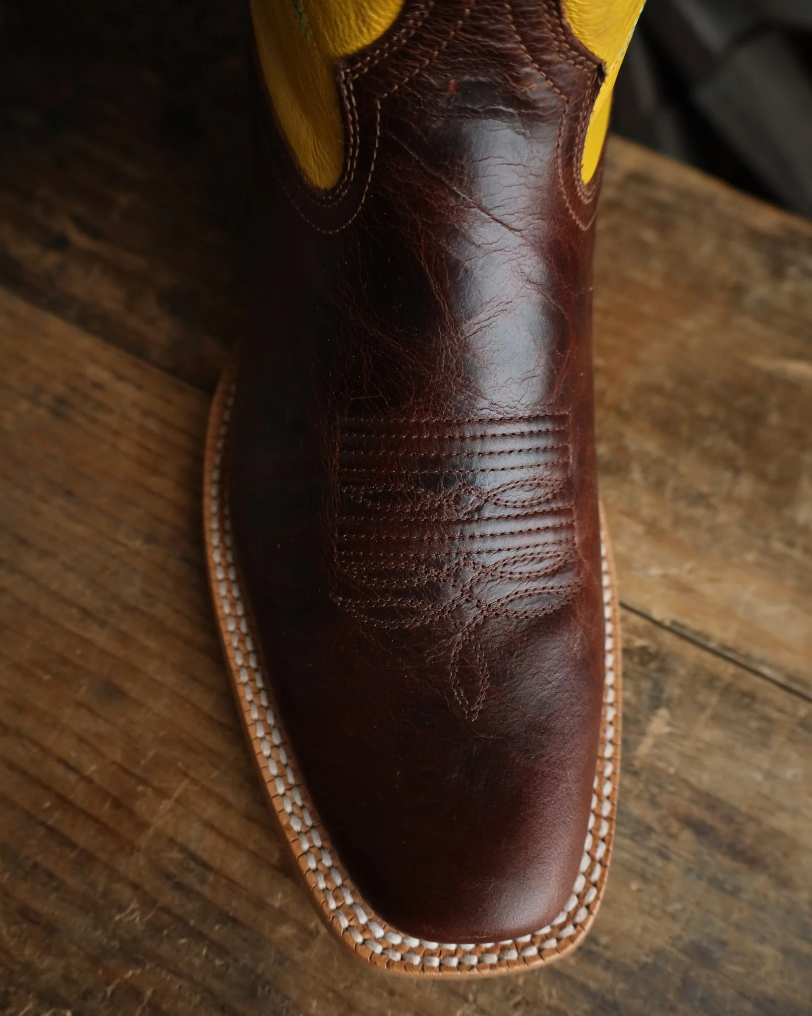 R. Watson Men's Cowhide Pecan Goat Top 13" Boot - Image 3