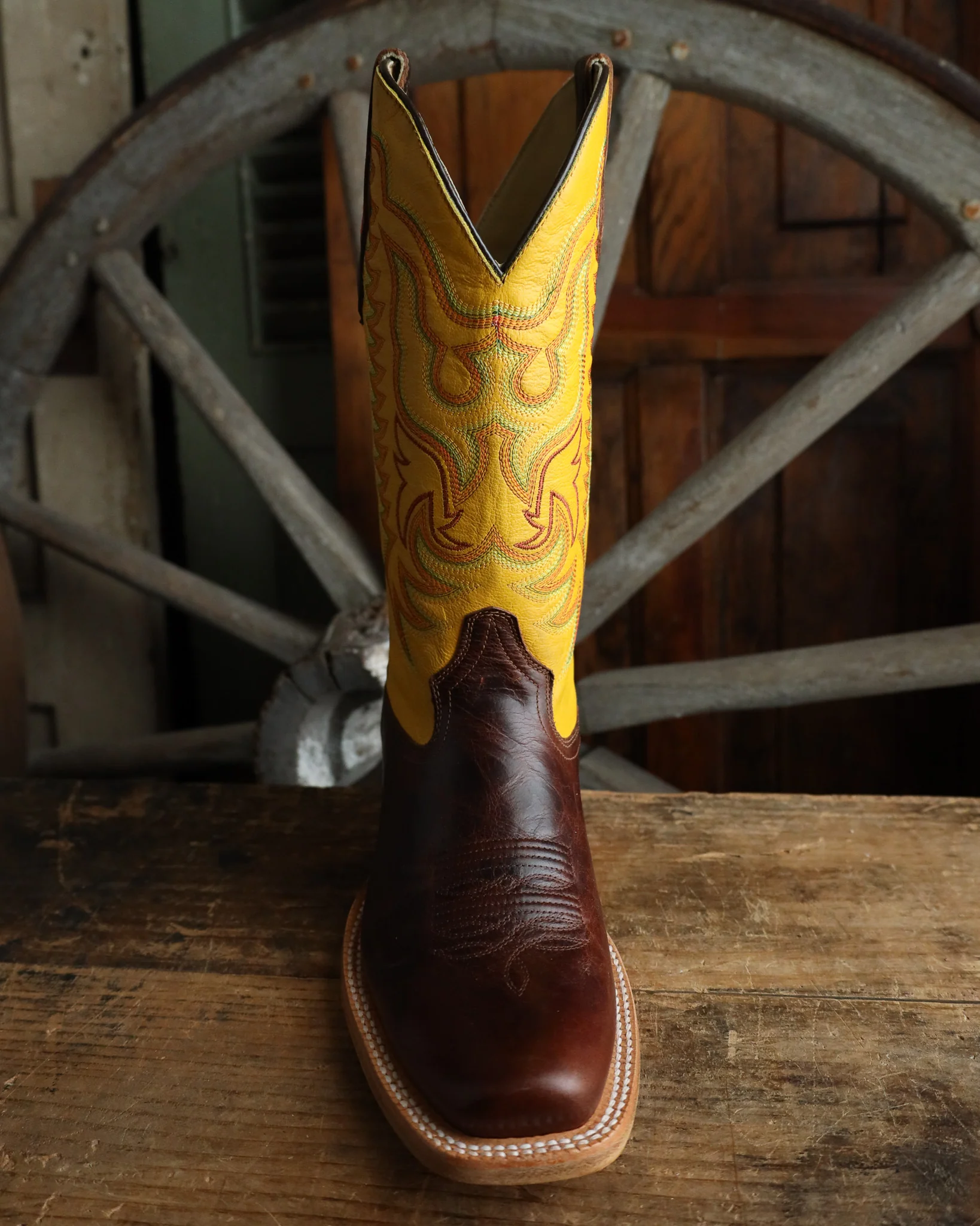 R. Watson Men's Cowhide Pecan Goat Top 13" Boot - Image 4