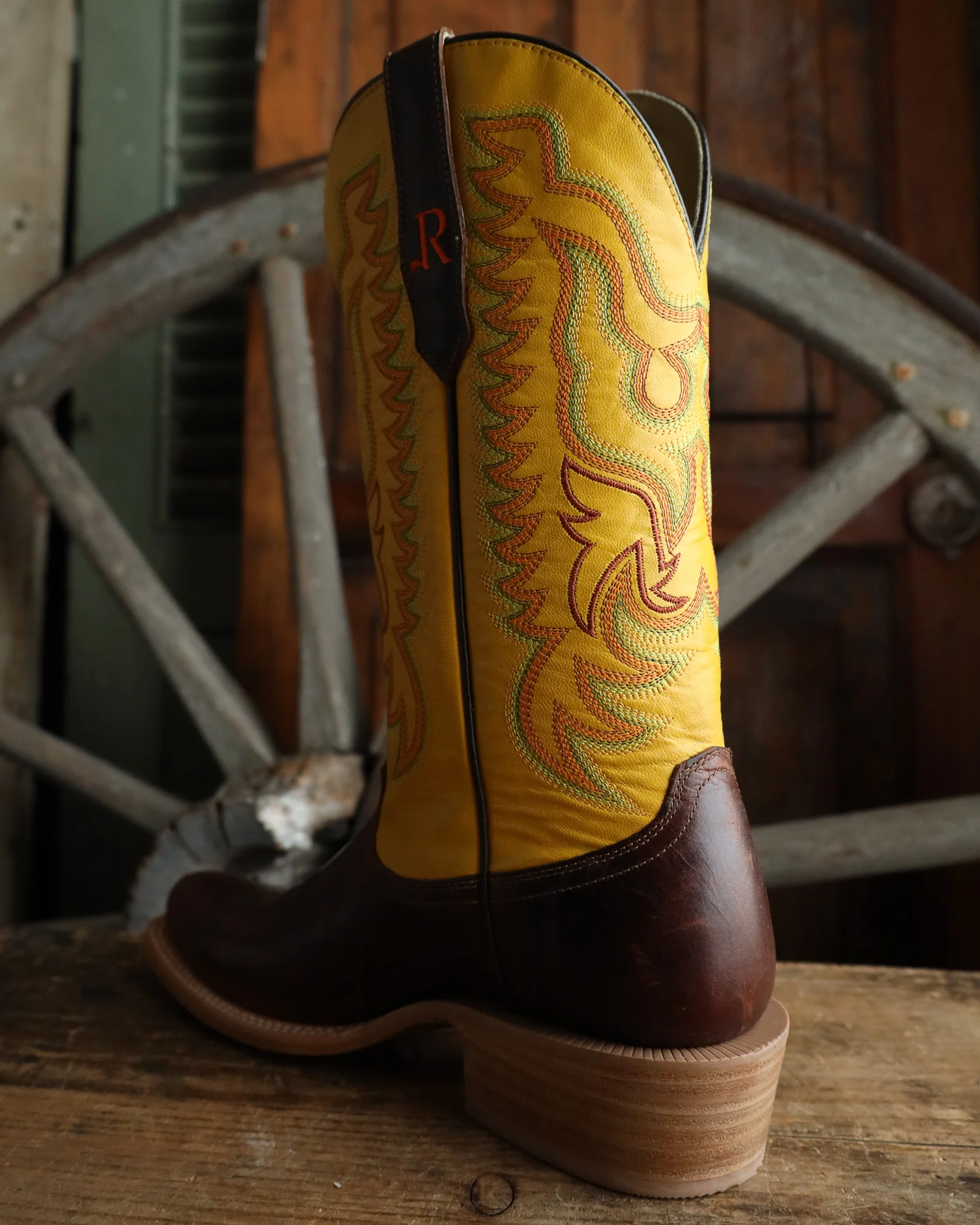 R. Watson Men's Cowhide Pecan Goat Top 13" Boot - Image 6