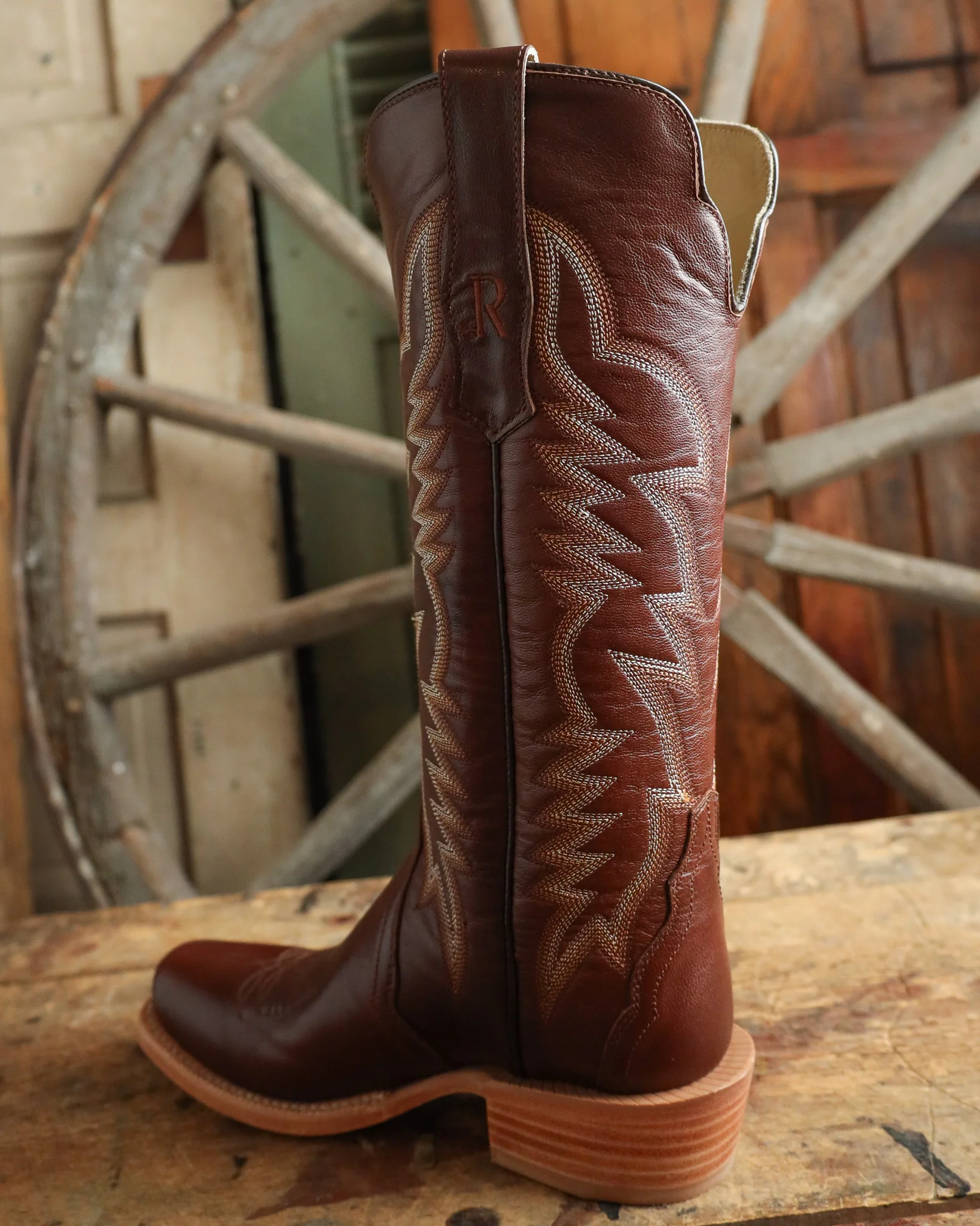 R. Watson Women's Goat Narrow Square 14" Boot - Image 6