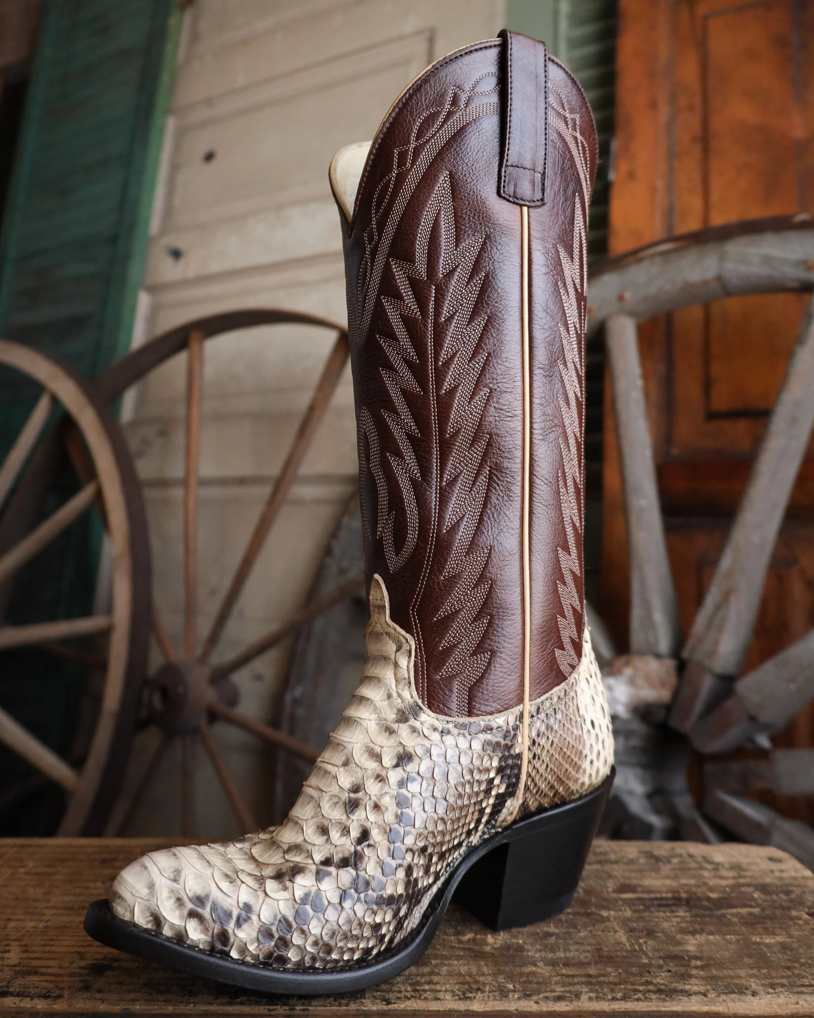 Macie Bean Women's Python Back Cut 15" Boot - Image 5