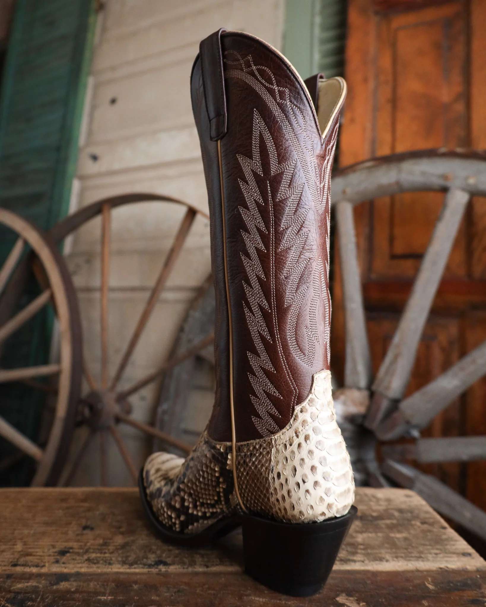 Macie Bean Women's Python Back Cut 15" Boot - Image 6