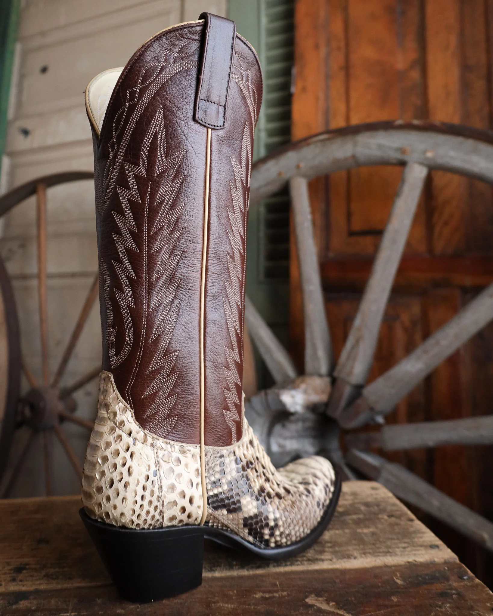 Macie Bean Women's Python Back Cut 15" Boot - Image 7