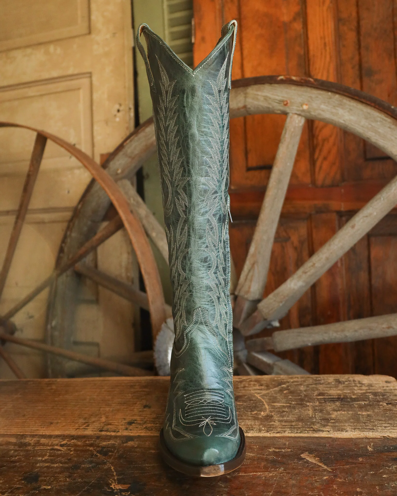 OLD GRINGO WOMEN'S MAYRA JADE GREEN 18" BOOT - Image 3