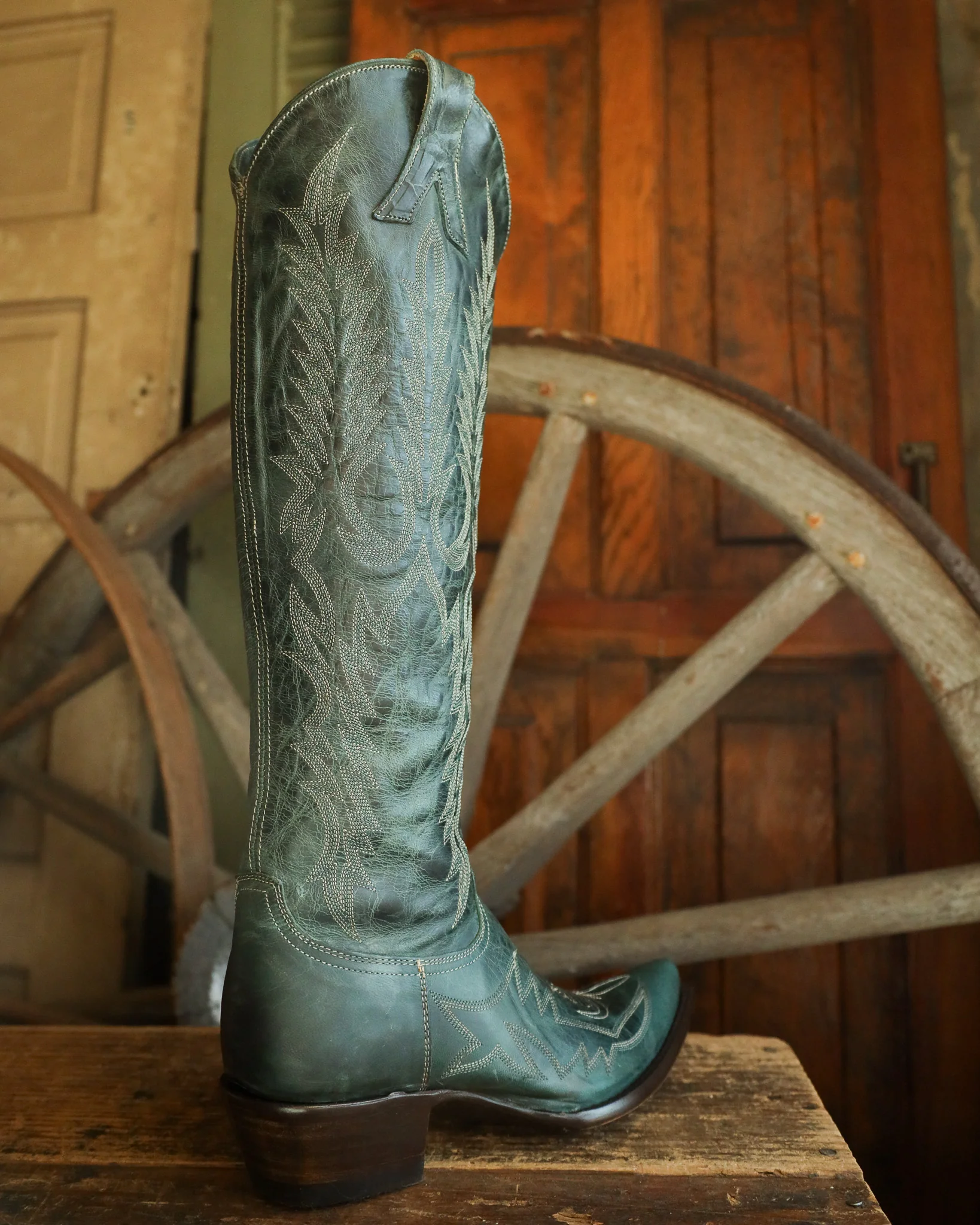 OLD GRINGO WOMEN'S MAYRA JADE GREEN 18" BOOT - Image 7