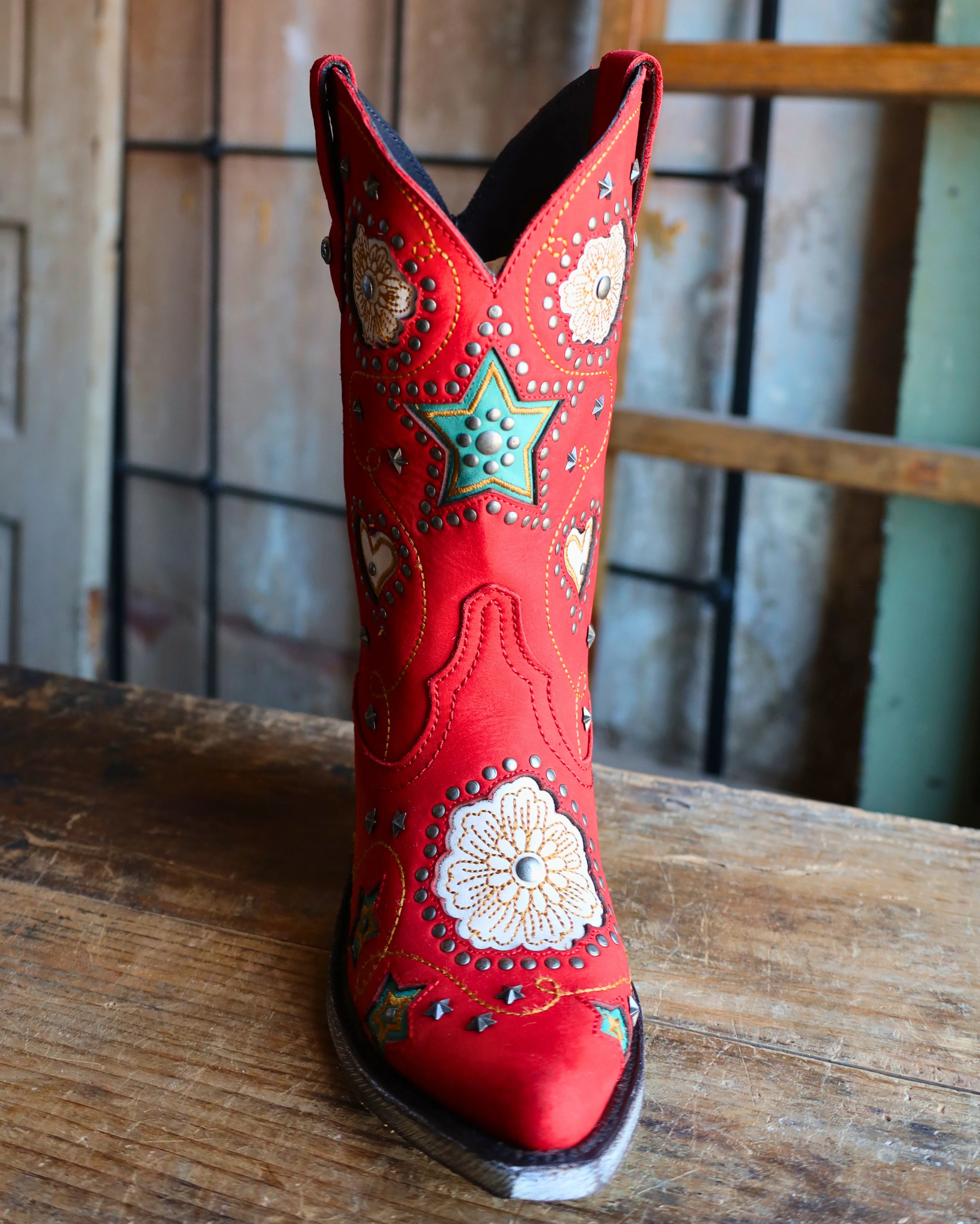 Liberty Black Anabella Nubuck Grace Rojo 10" Boot - Image 4