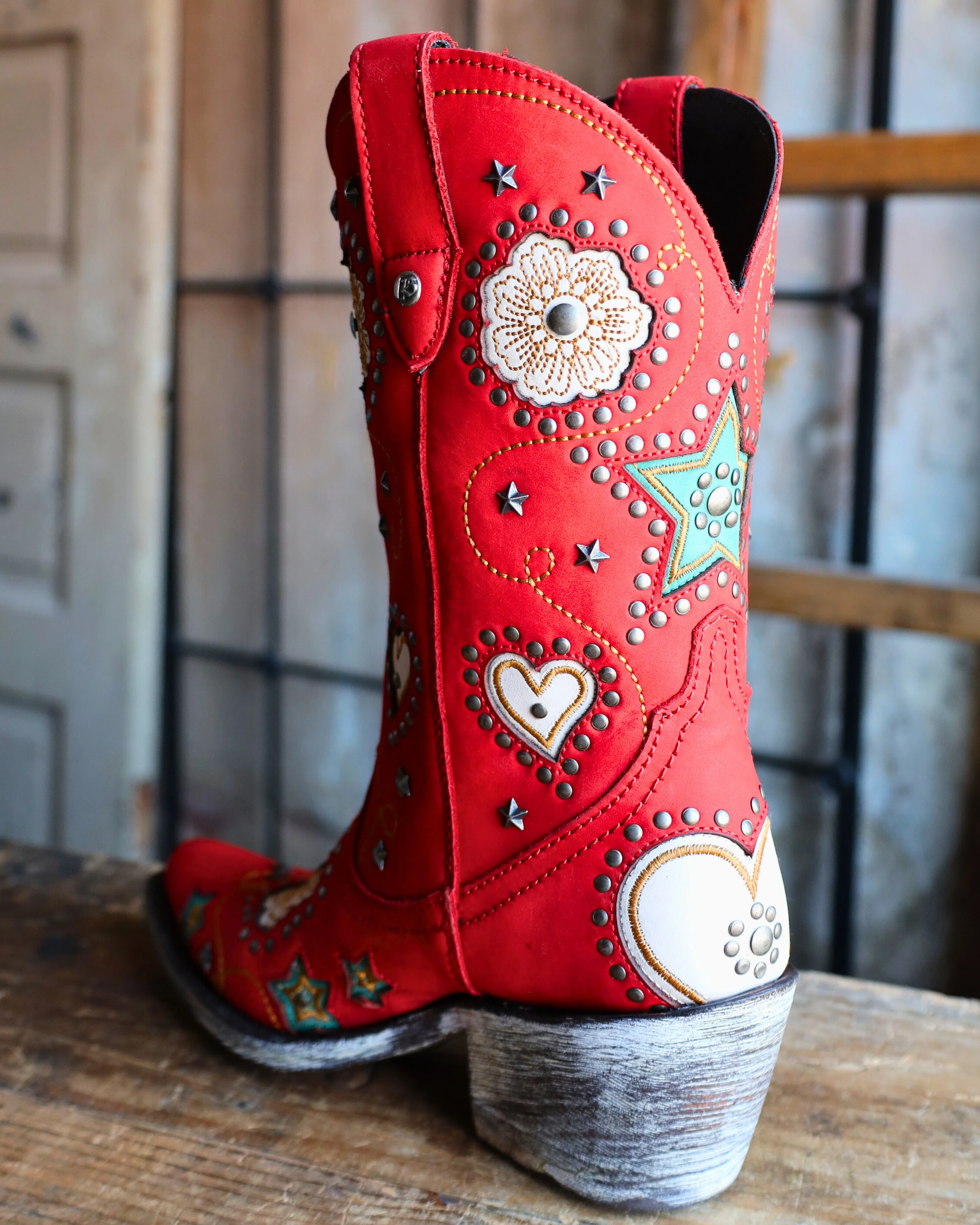 Liberty Black Anabella Nubuck Grace Rojo 10" Boot - Image 5