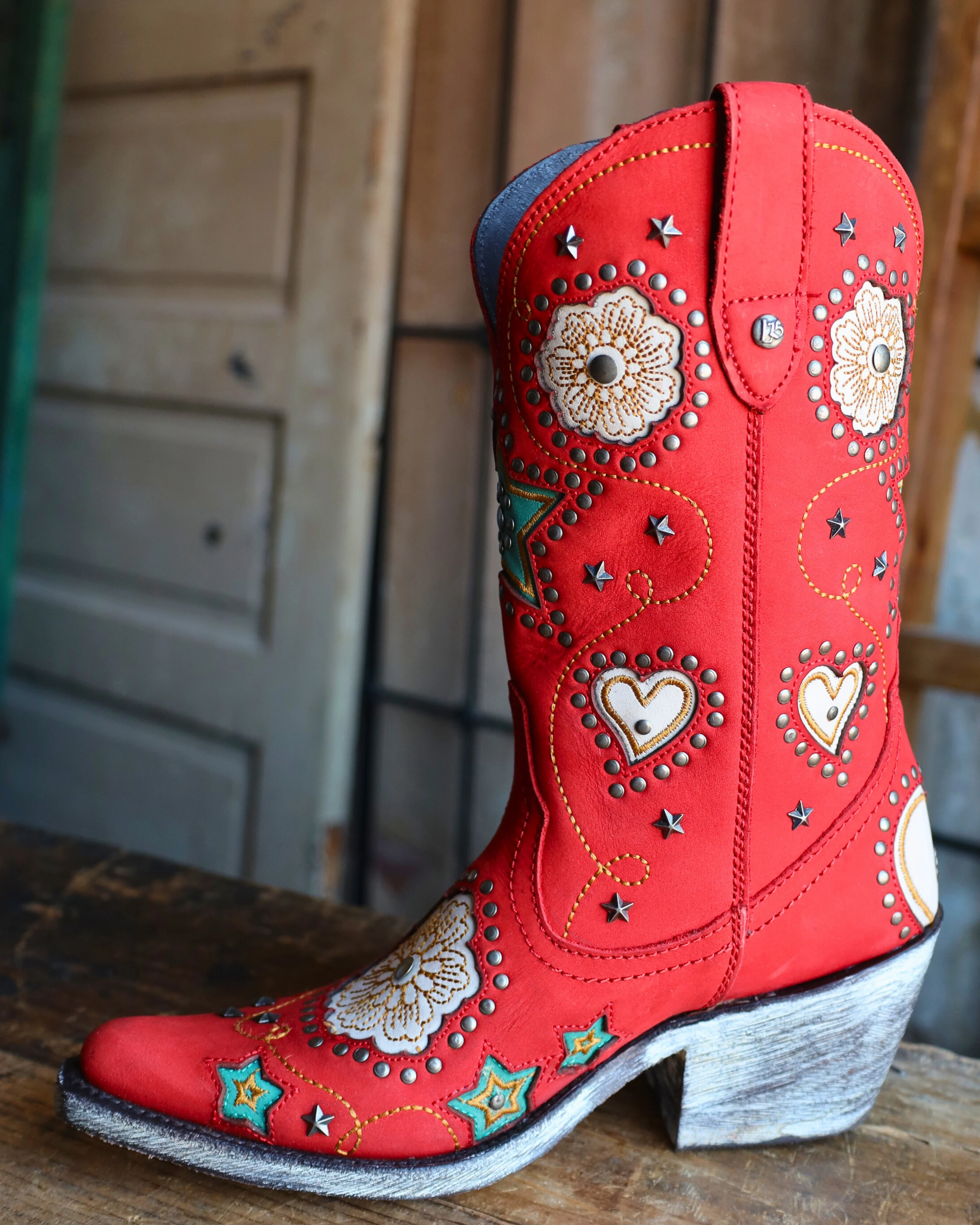 Liberty Black Anabella Nubuck Grace Rojo 10" Boot - Image 6