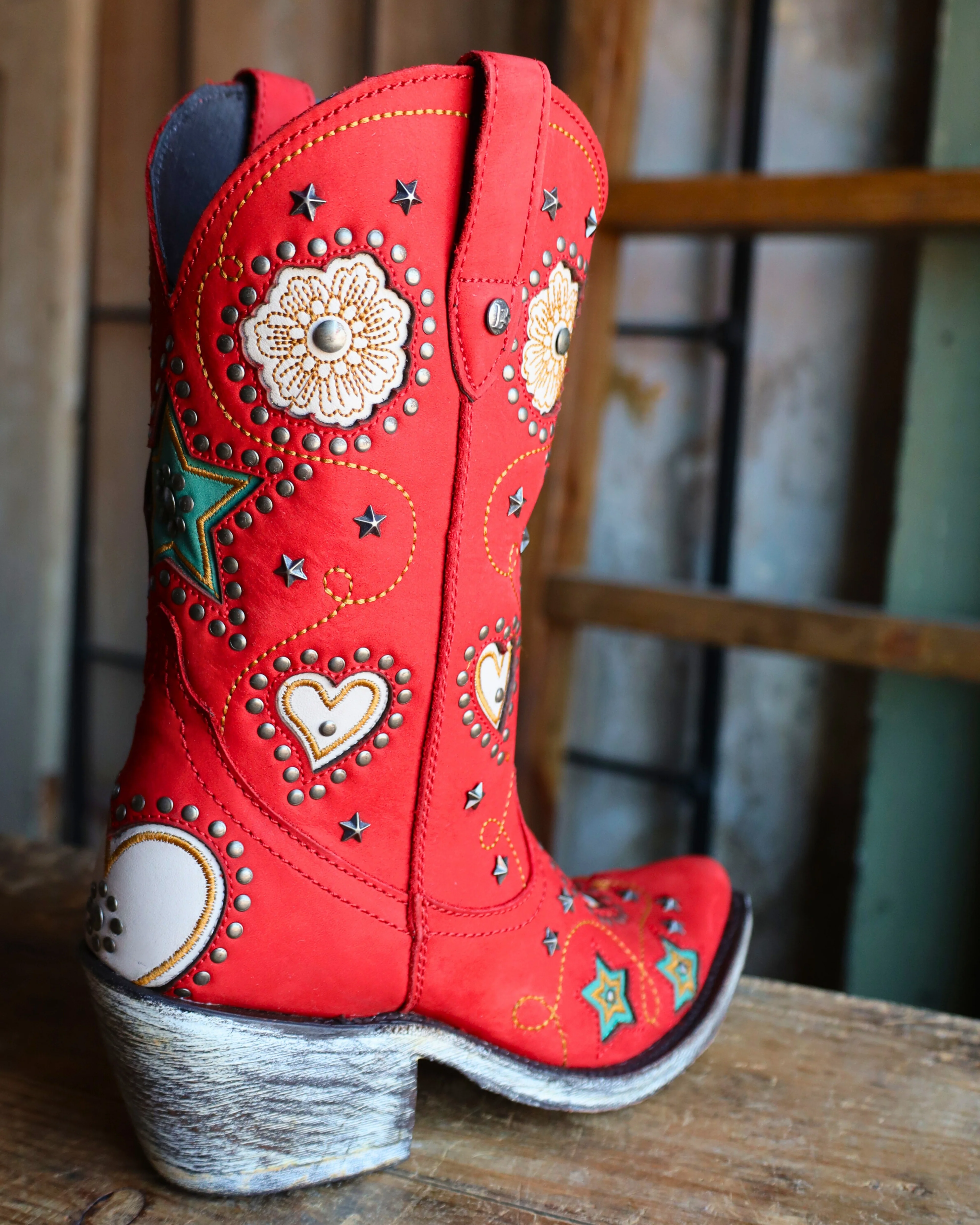 Liberty Black Anabella Nubuck Grace Rojo 10" Boot - Image 8